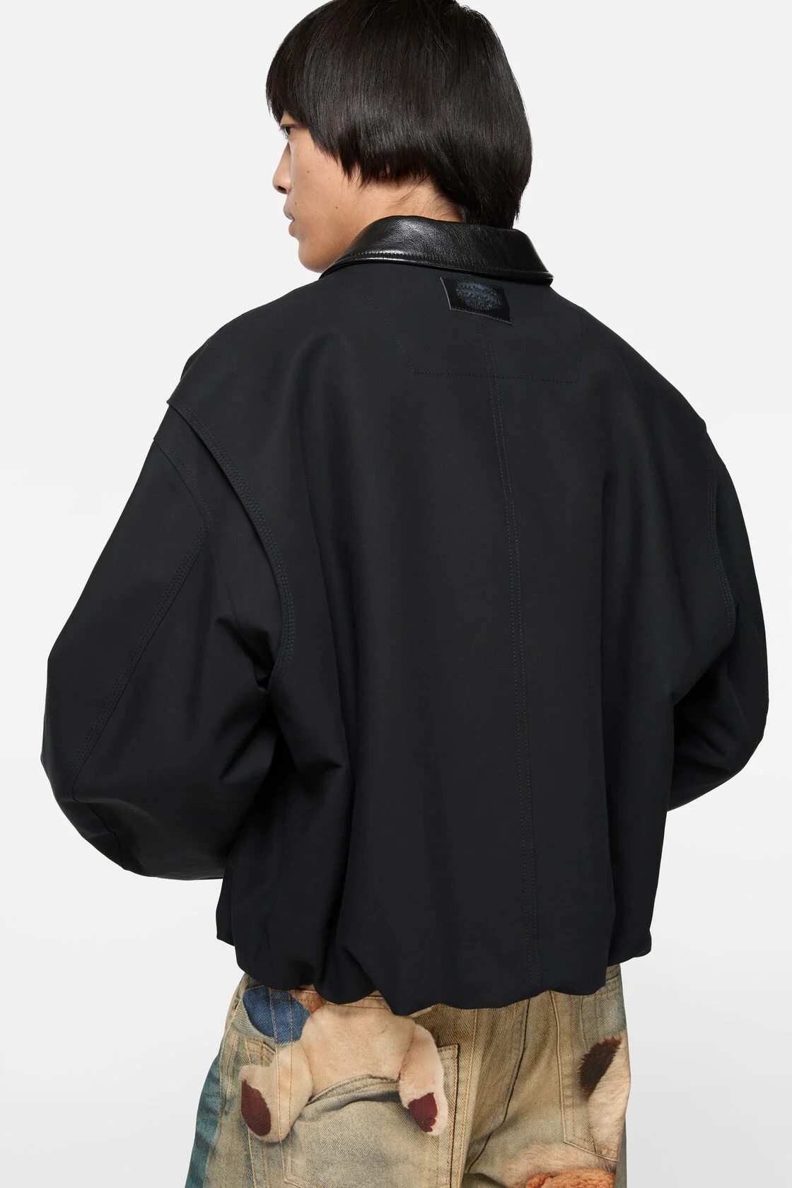 ACNE STUDIOS Twill Bomber Jacket in Black