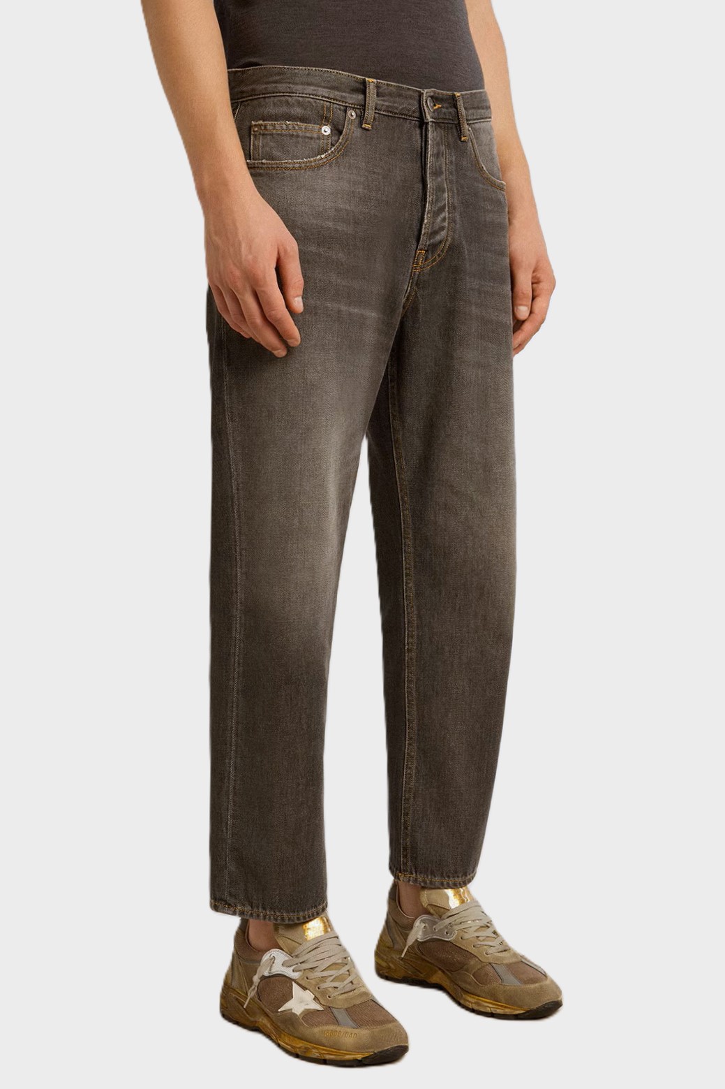 GOLDEN GOOSE Cory Loose Skate Jeans in Washed Black GOLDEN GOOSE Cory Loose Skate Jeans in Washed Black