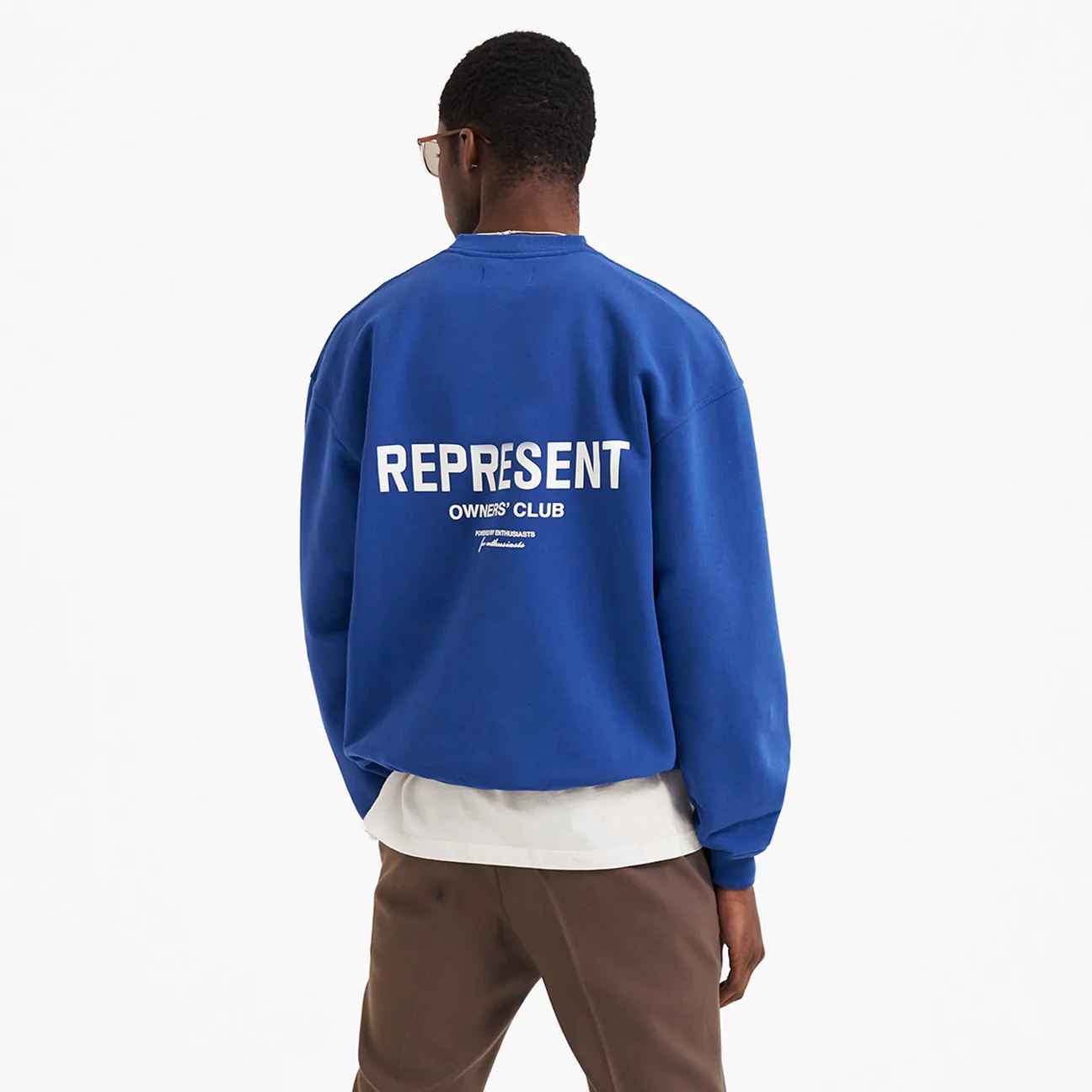 Represent Owners Club Sweater in Cobalt XS
