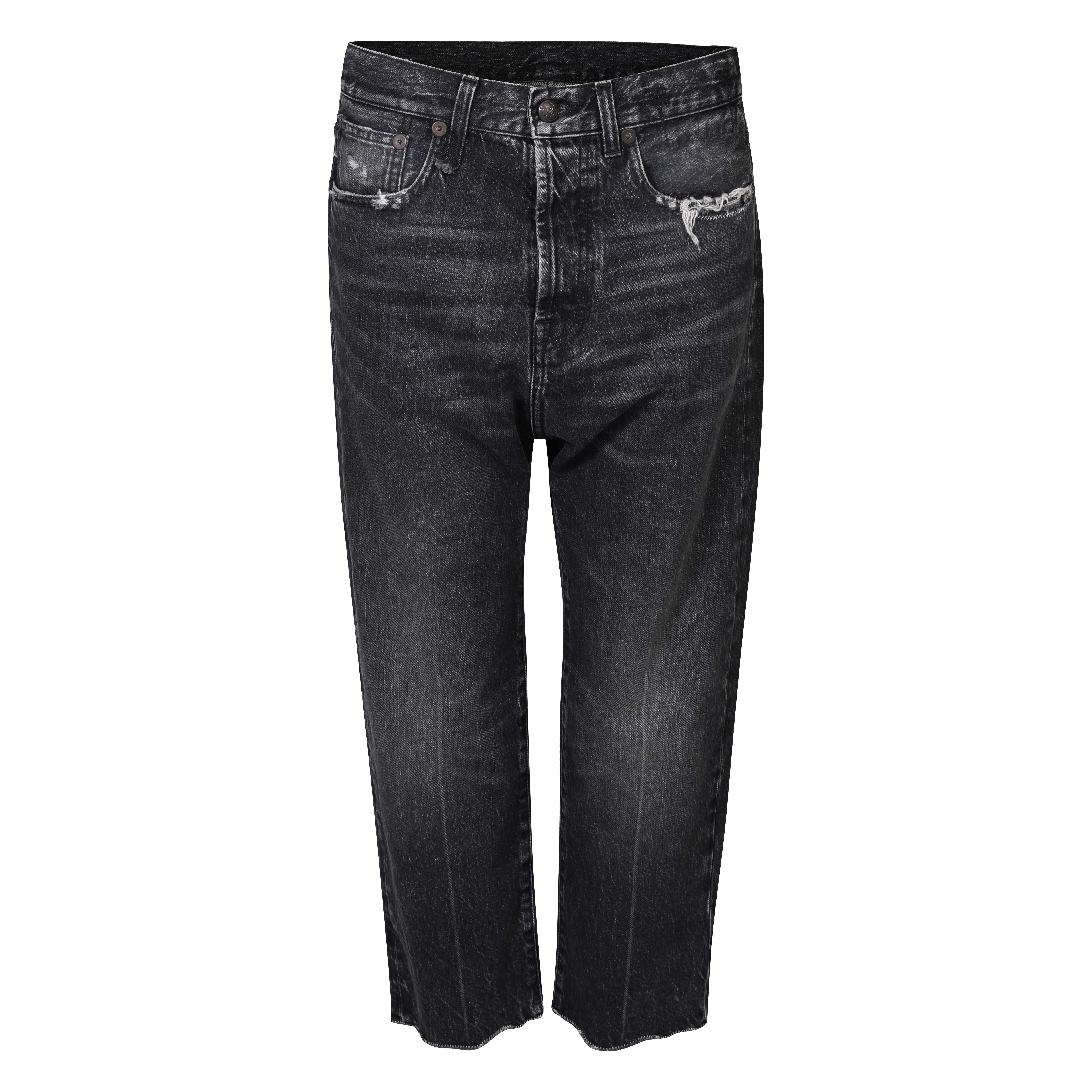 R13 Tailored Drop Jeans Everit Black