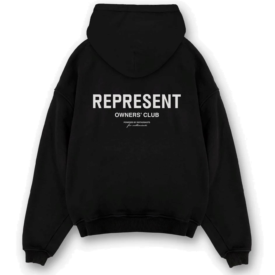 REPRESENT Owners Club Hoodie in Black XXL