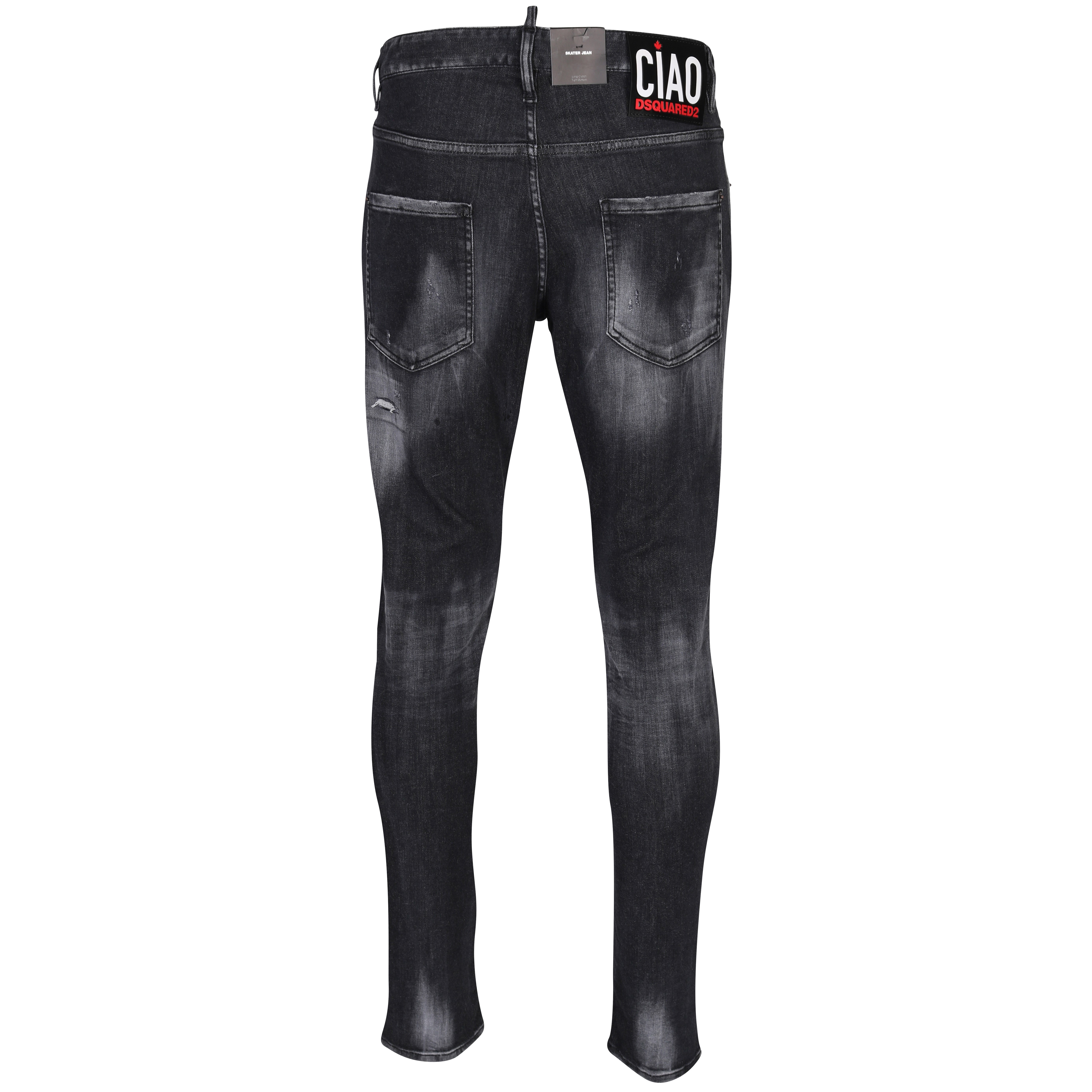 Dsquared Skater Jean in Black Wash