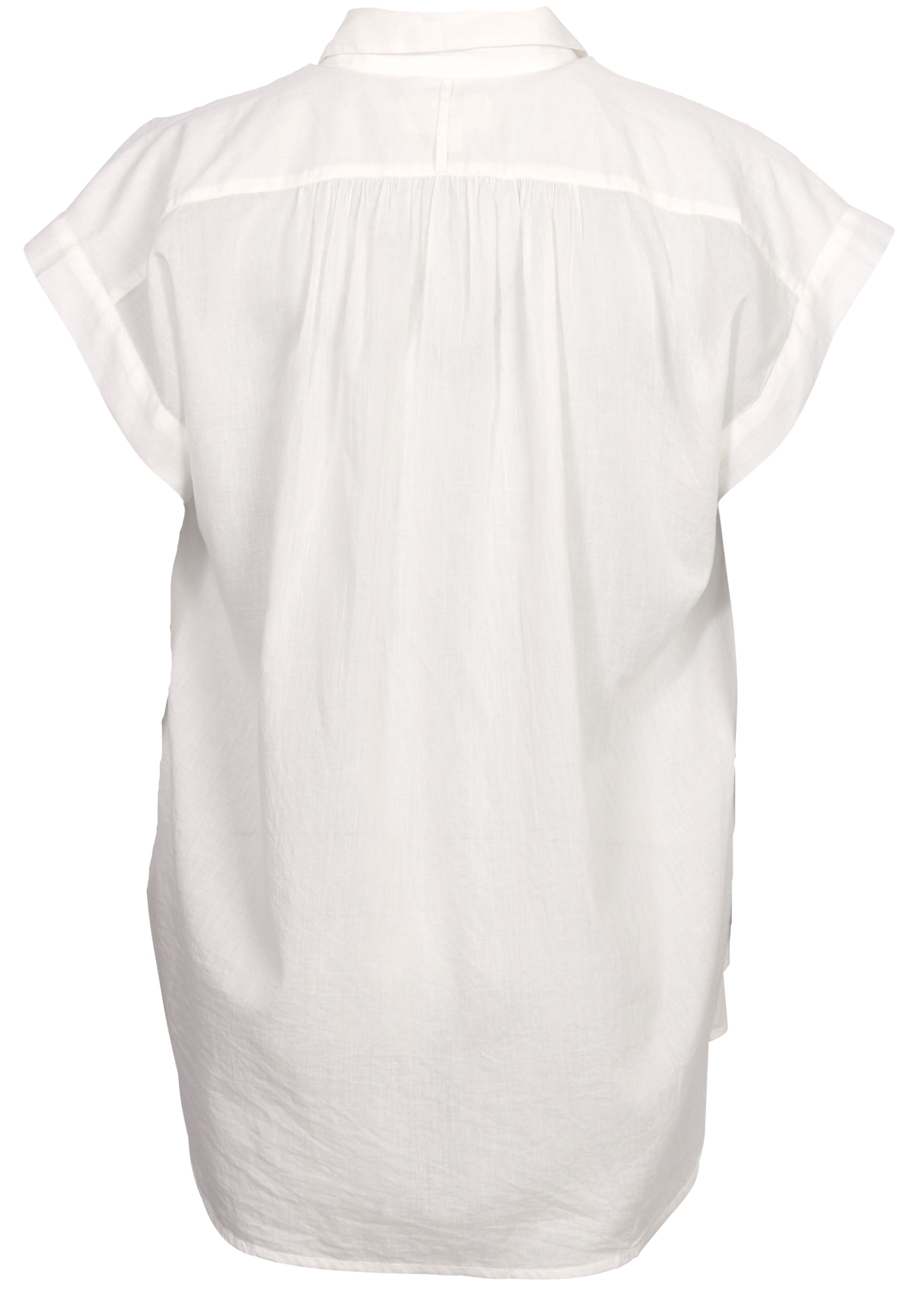 Nili Lotan Cotton Voile Normandy Blouse Ivory M