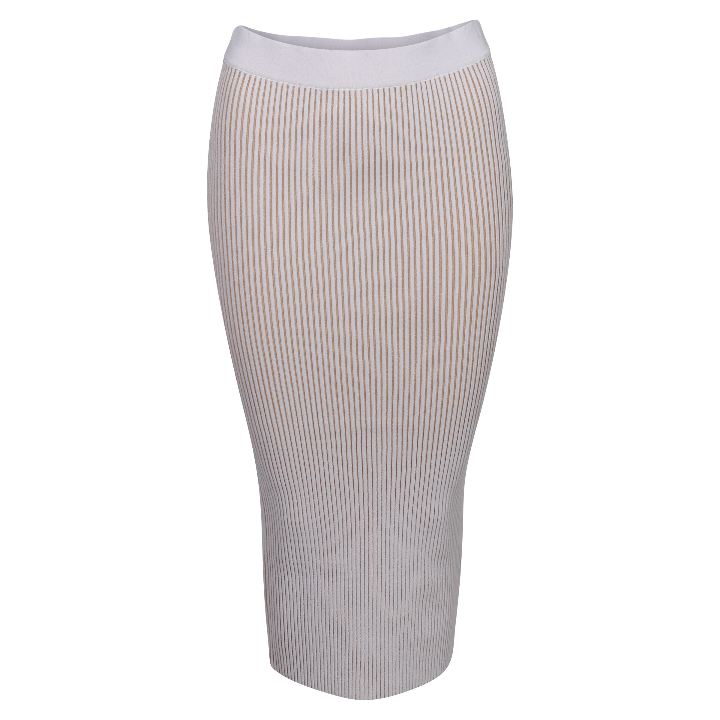 Anine Bing Knit Skirt Julian Ivory/Camel