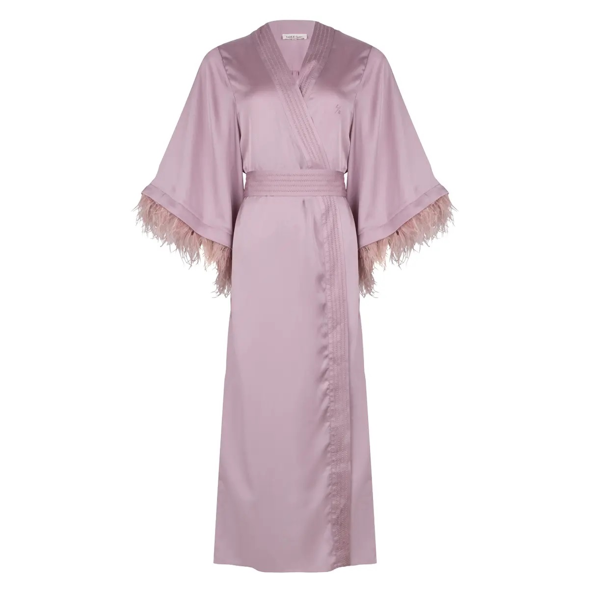 Love Stories Patchouli Morning Robe Mauve Pink M