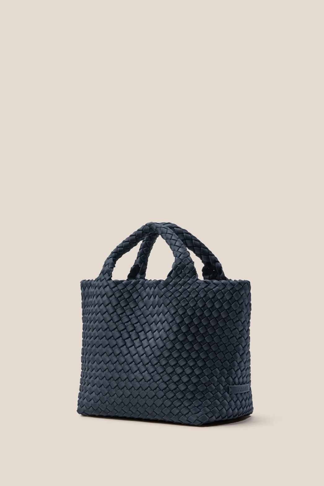 NAGHEDI Handwoven Small Tote St. Barth in Murano Blue
