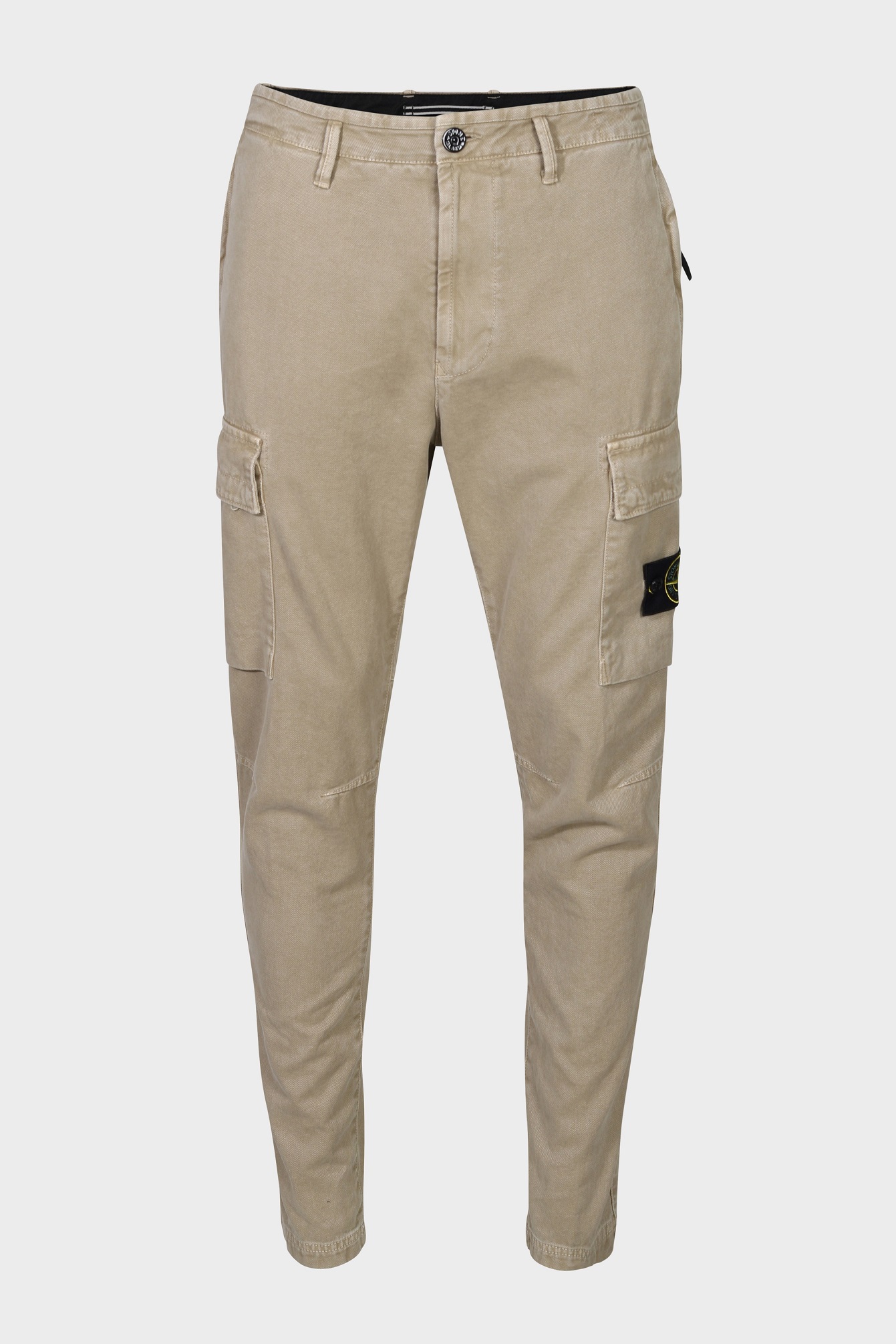STONE ISLAND Cotton Canvas Cargo Pant in Washed Beige 31
