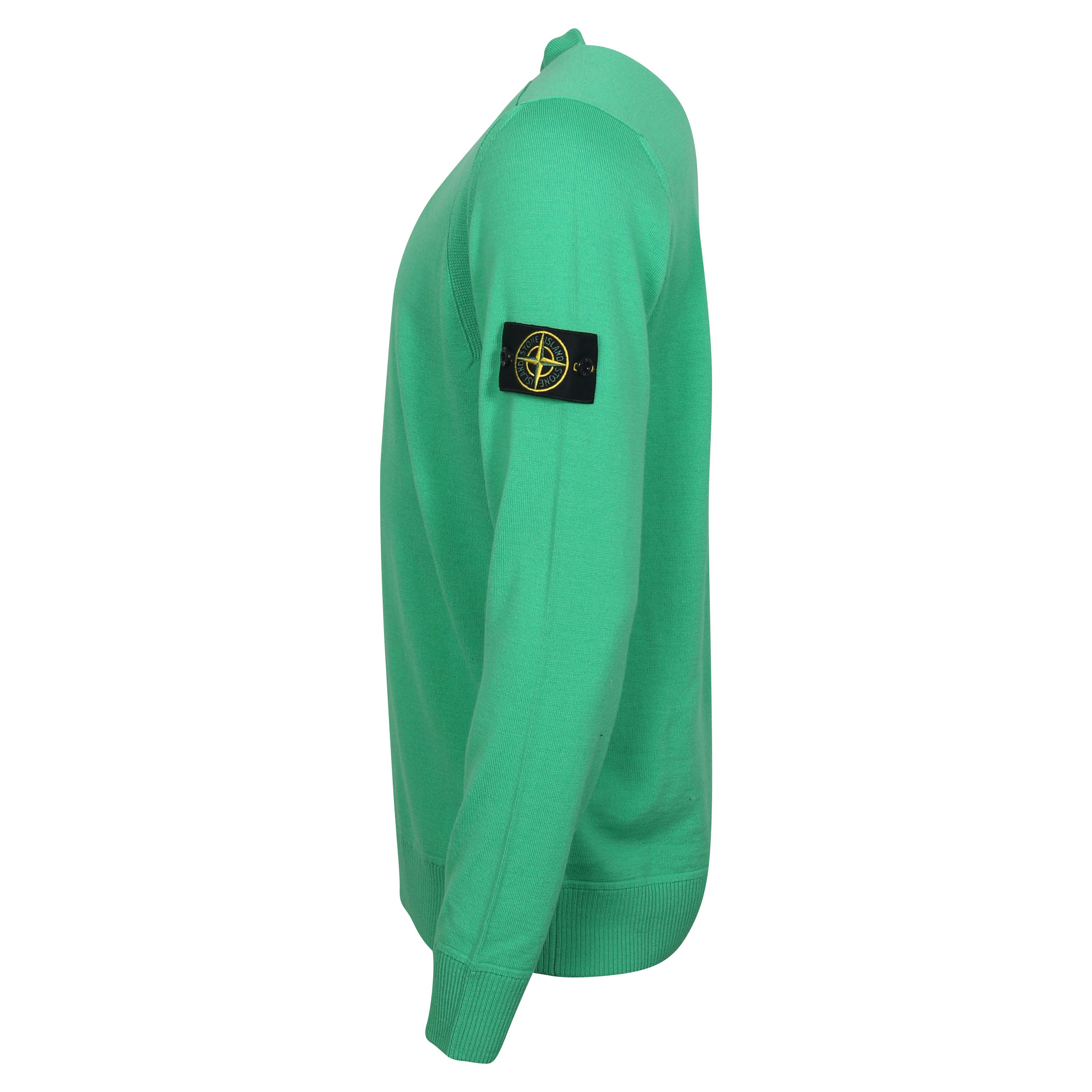 Stone Island Crew Neck Knit Sweater in Green XL