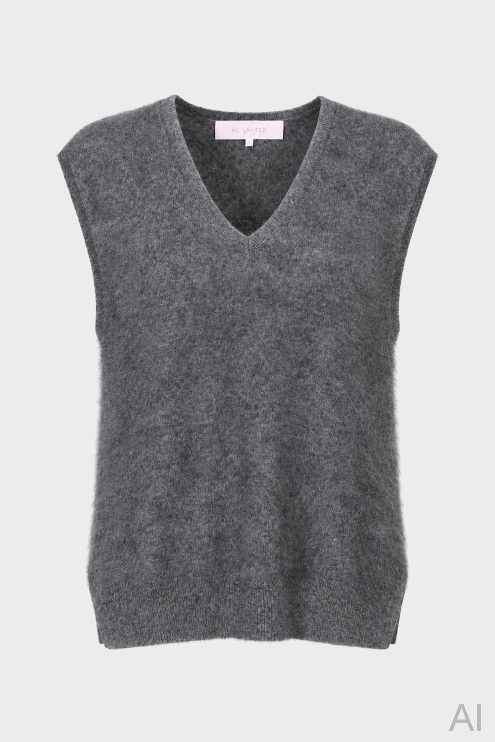 ABSOLUT CASHMERE Brushed Cashmere Slipover in Grey