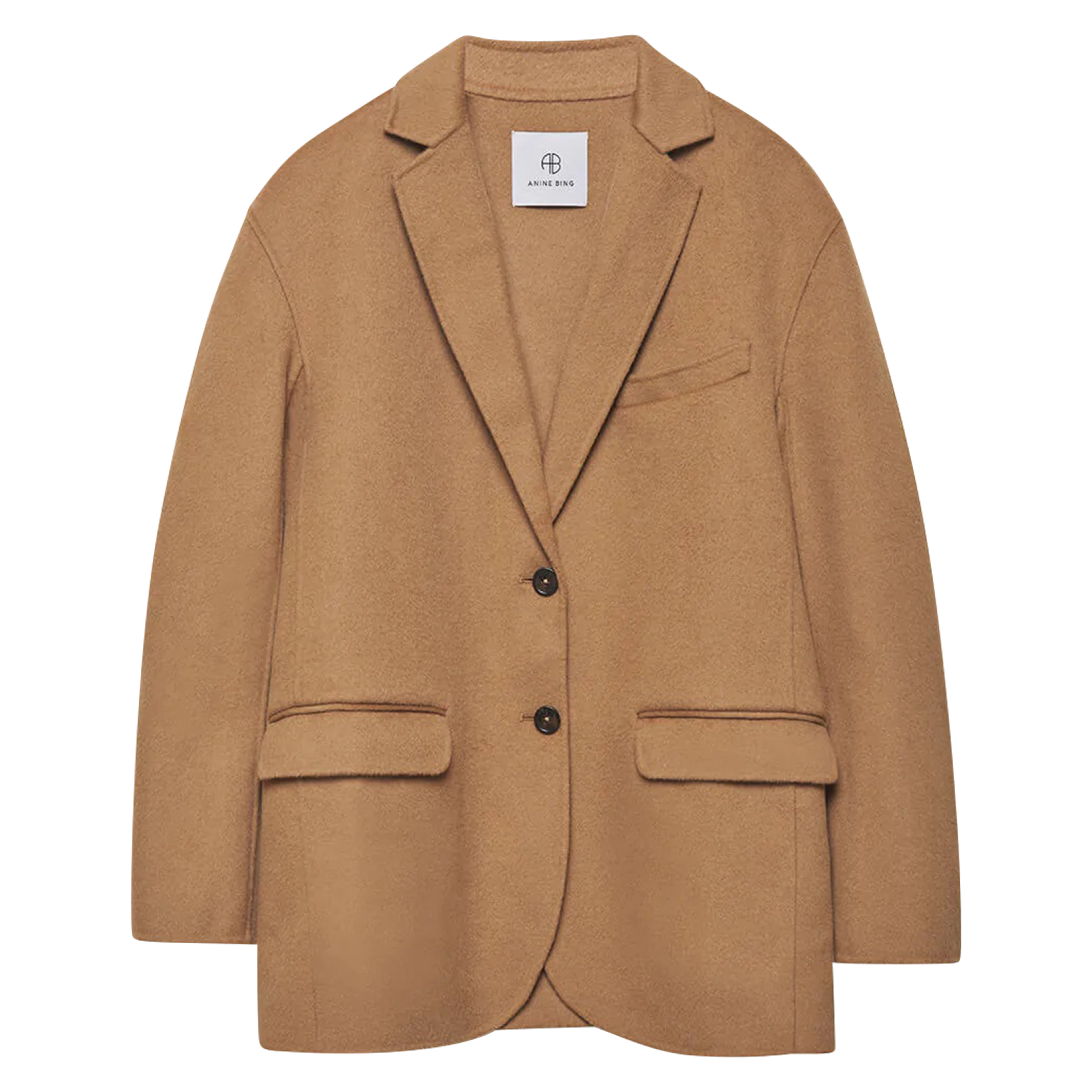 Anine Bing Quinn Blazer Dark Camel