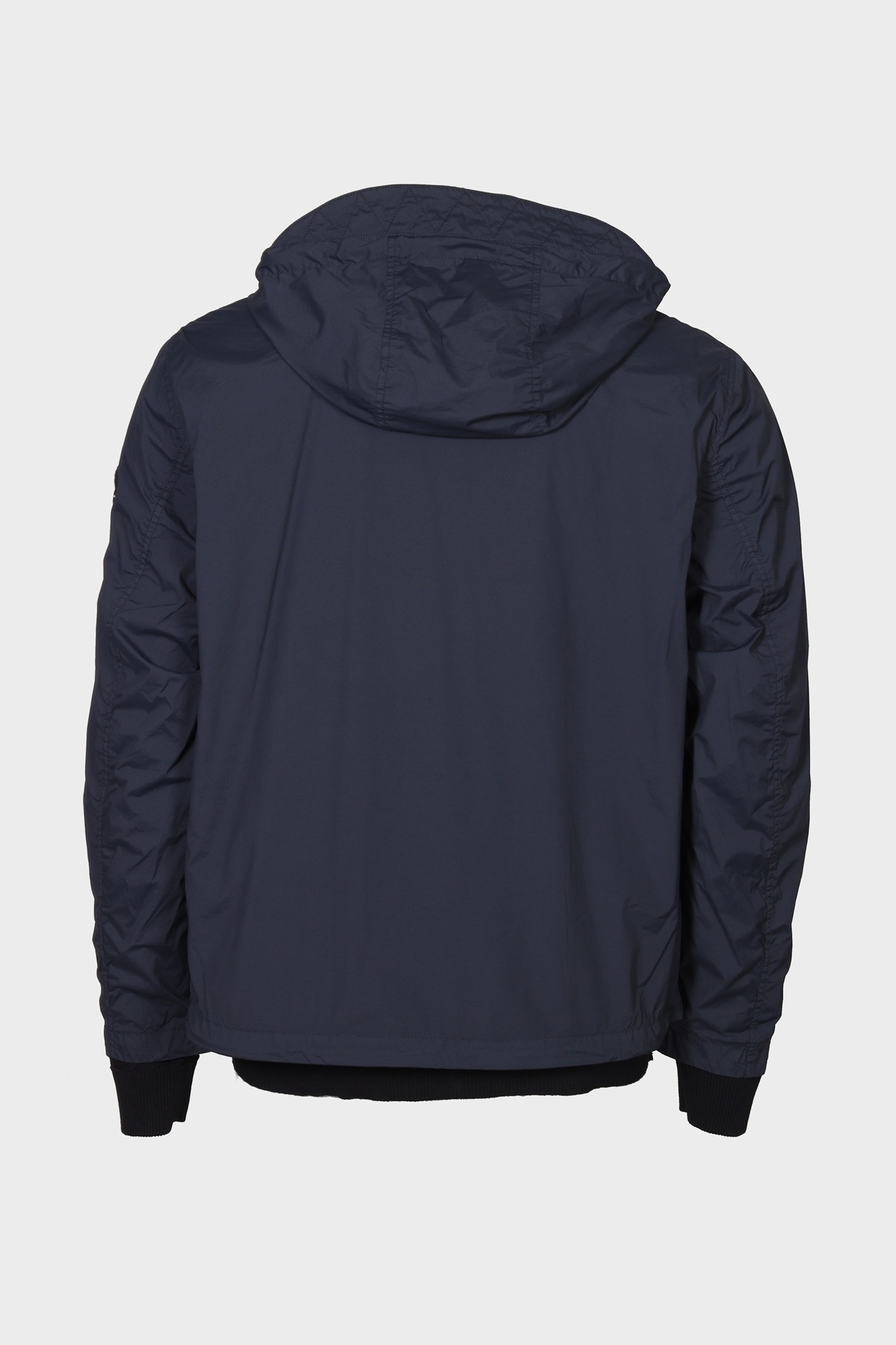 STONE ISLAND Reversible Cotton Knit Nylon Jacket in Black/Navy
