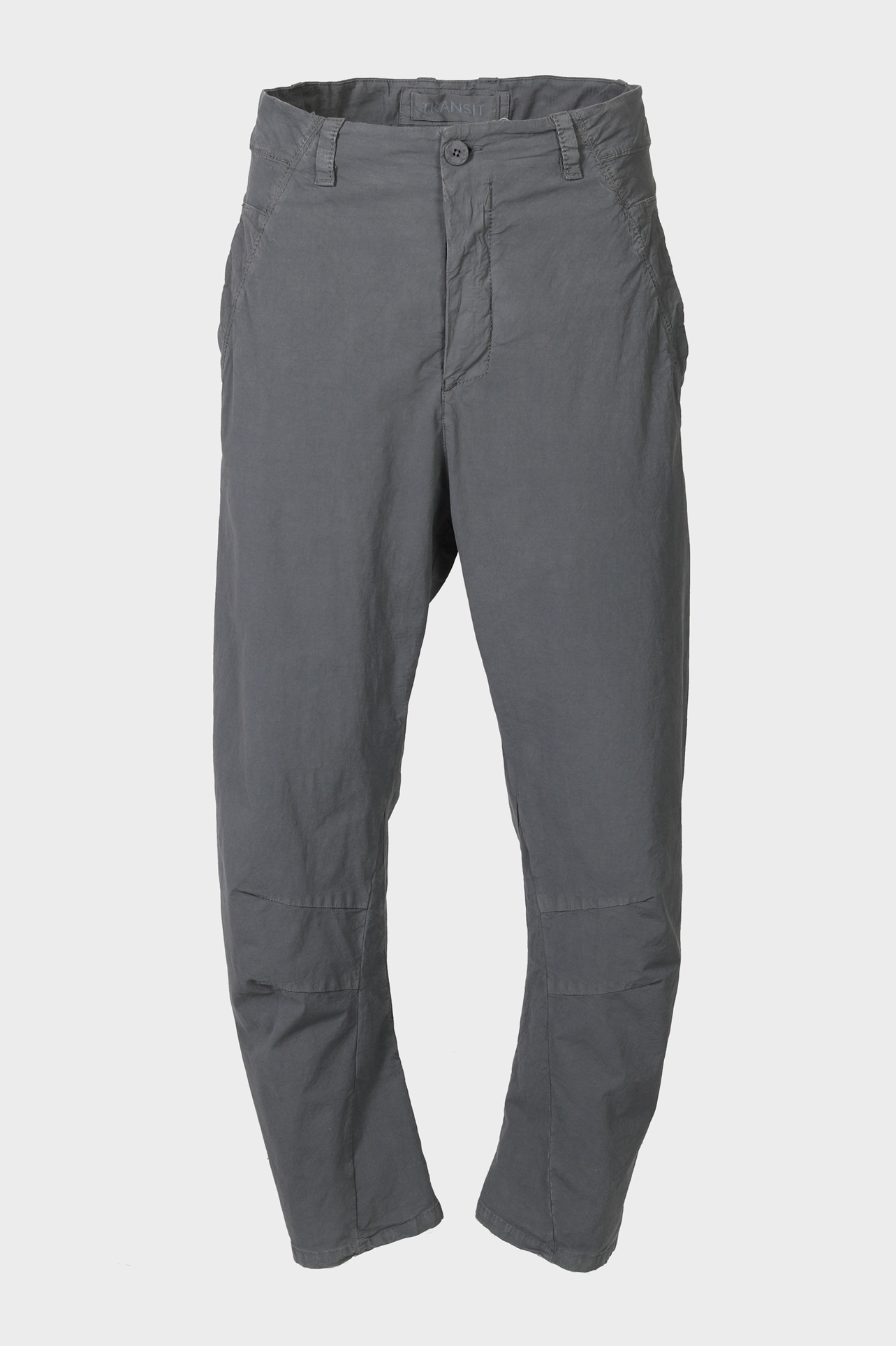 TRANSIT UOMO Cotton Stretch Pant in Grey