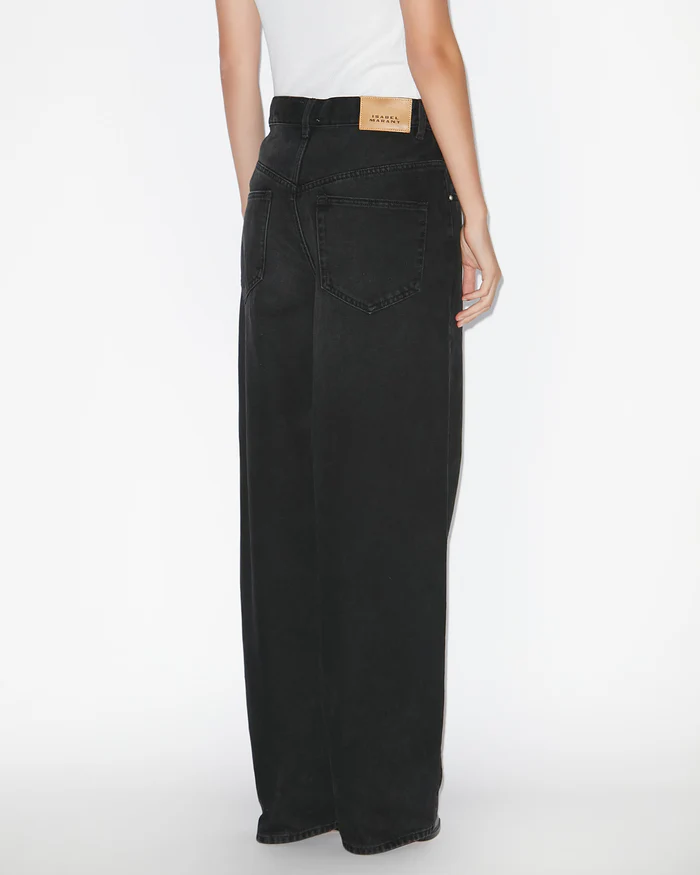 ISABEL MARANT Joanny Denim Pant in Faded Black ISABEL MARANT Joanny Denim Pant in Faded Black