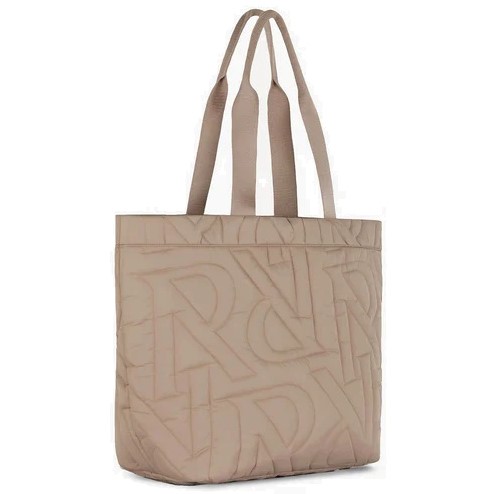 REPRESENT Initial Quilted Tote Bag in Mushroom