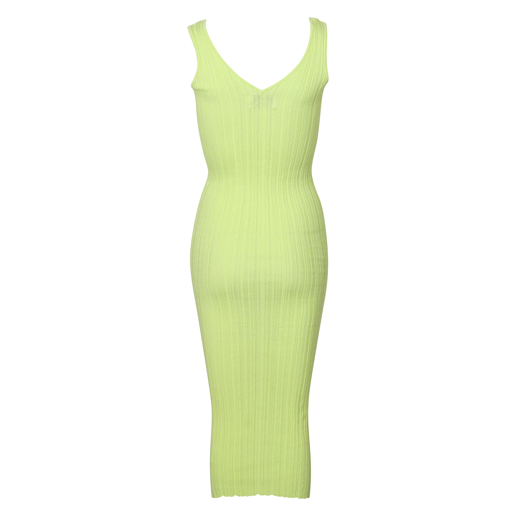 FLONA Knit Dress in Lime