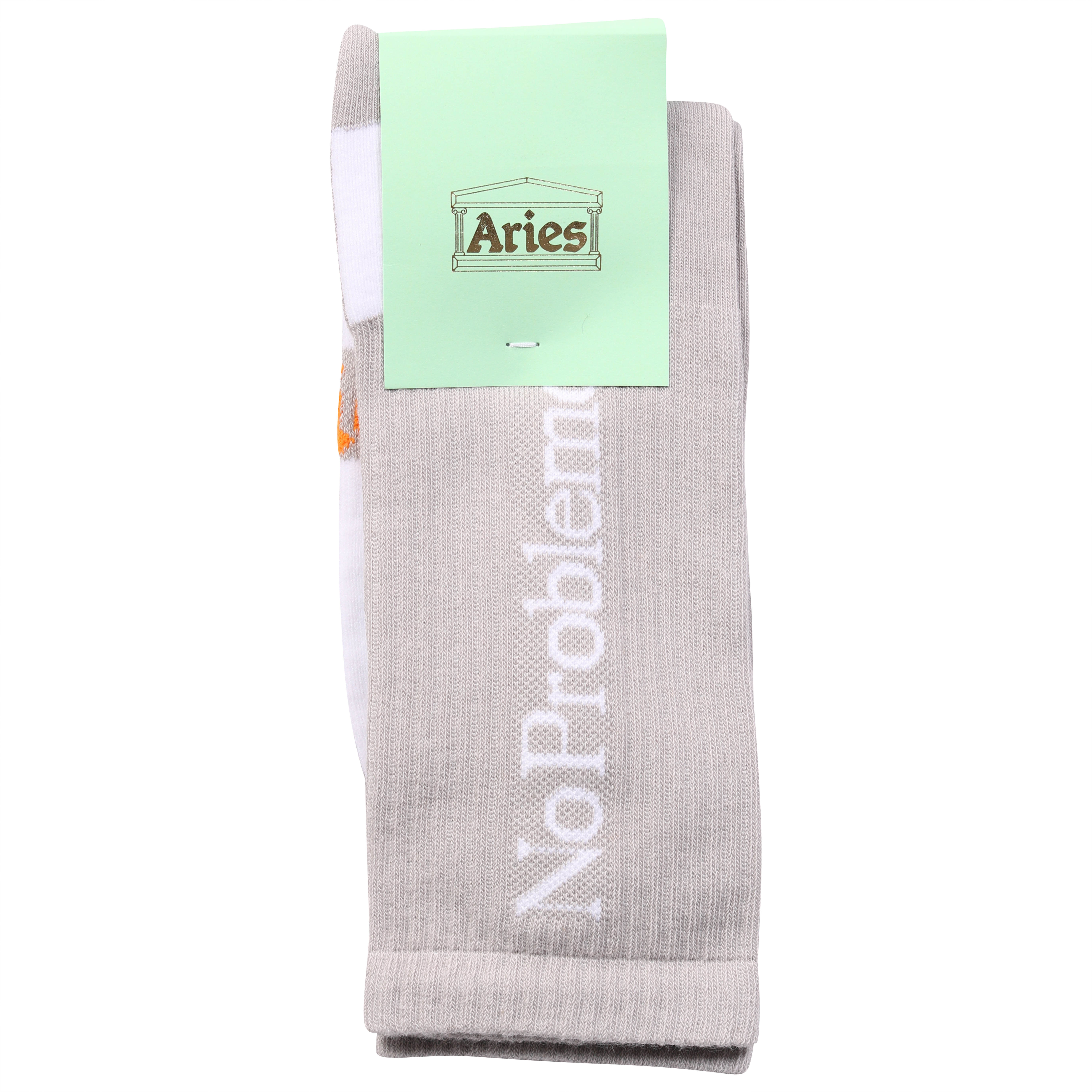 Unisex Aries No Problemo Socks in Grey