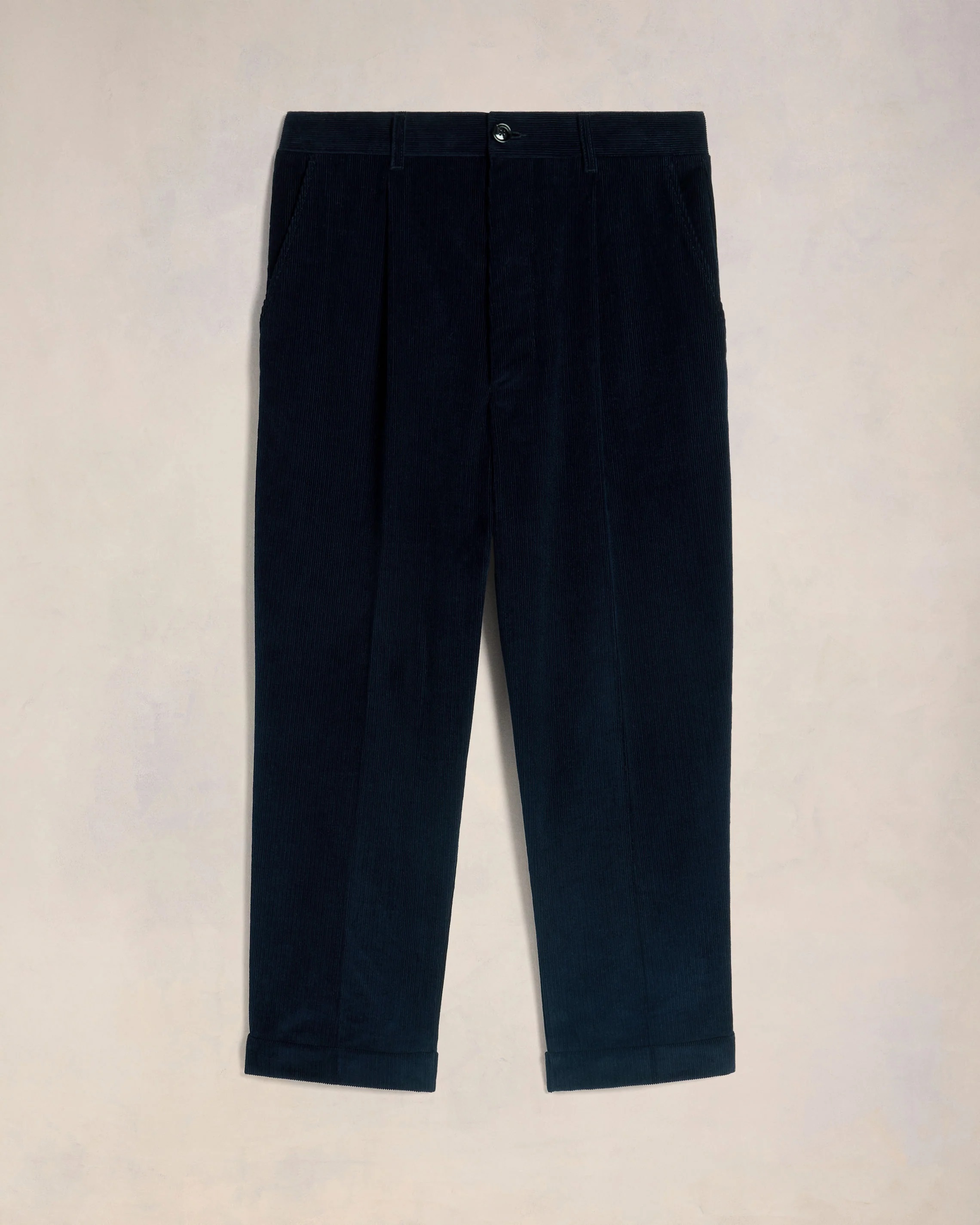 AMI PARIS Corduroy Carrot Oversized Trouser in Navy Blue XXL