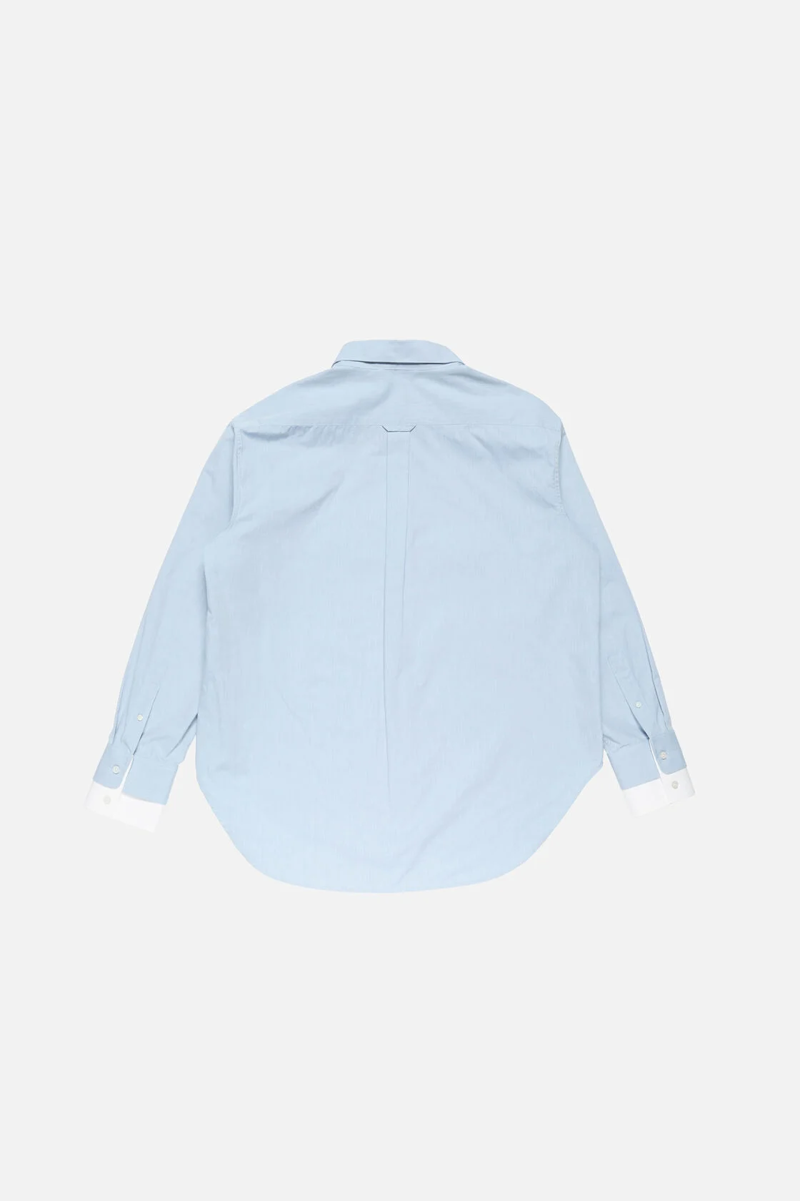 ACNE STUDIOS Double Layered Blouse in Light Blue/White