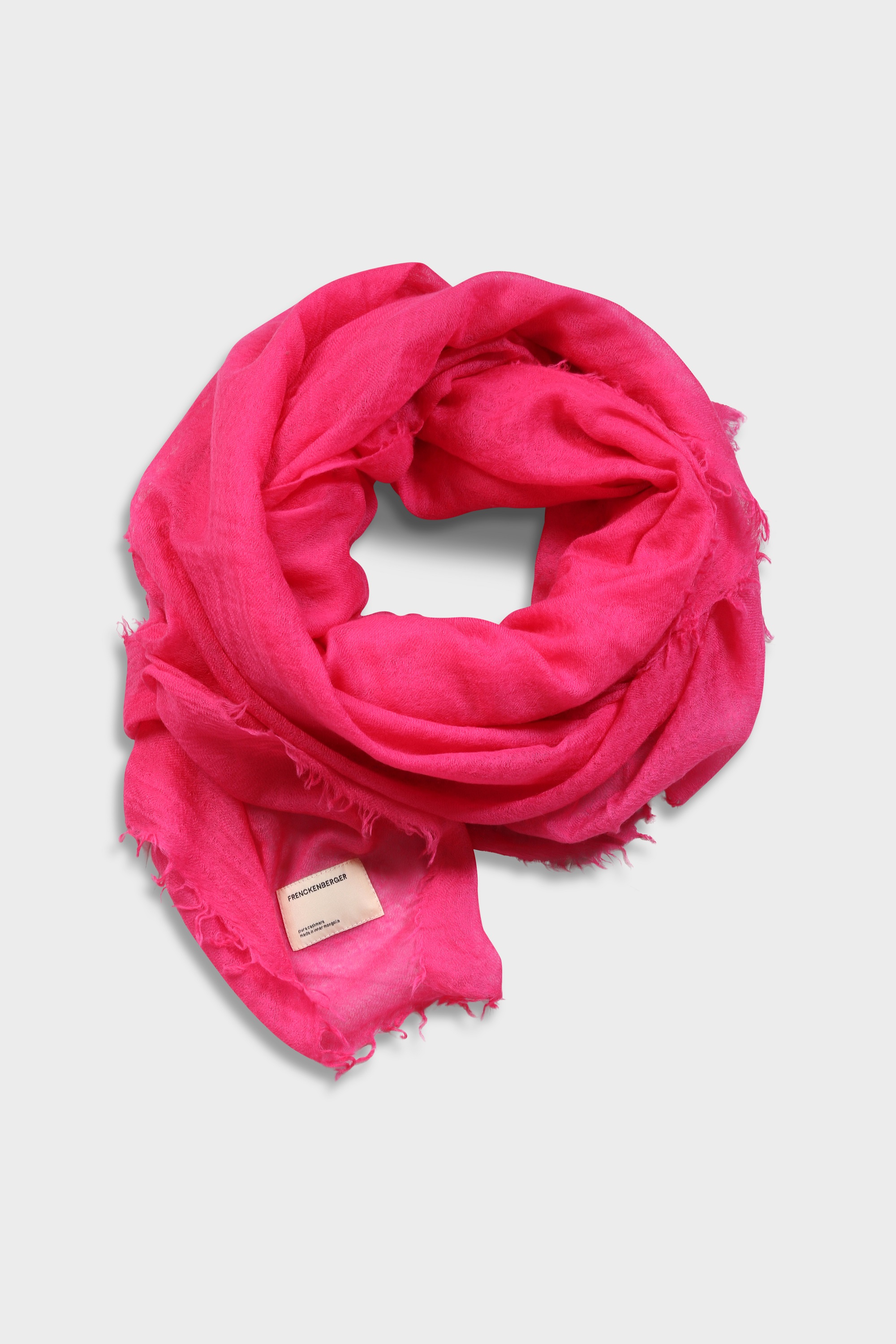 FRENCKENBERGER Medium Woven Scarf in Neon Pink