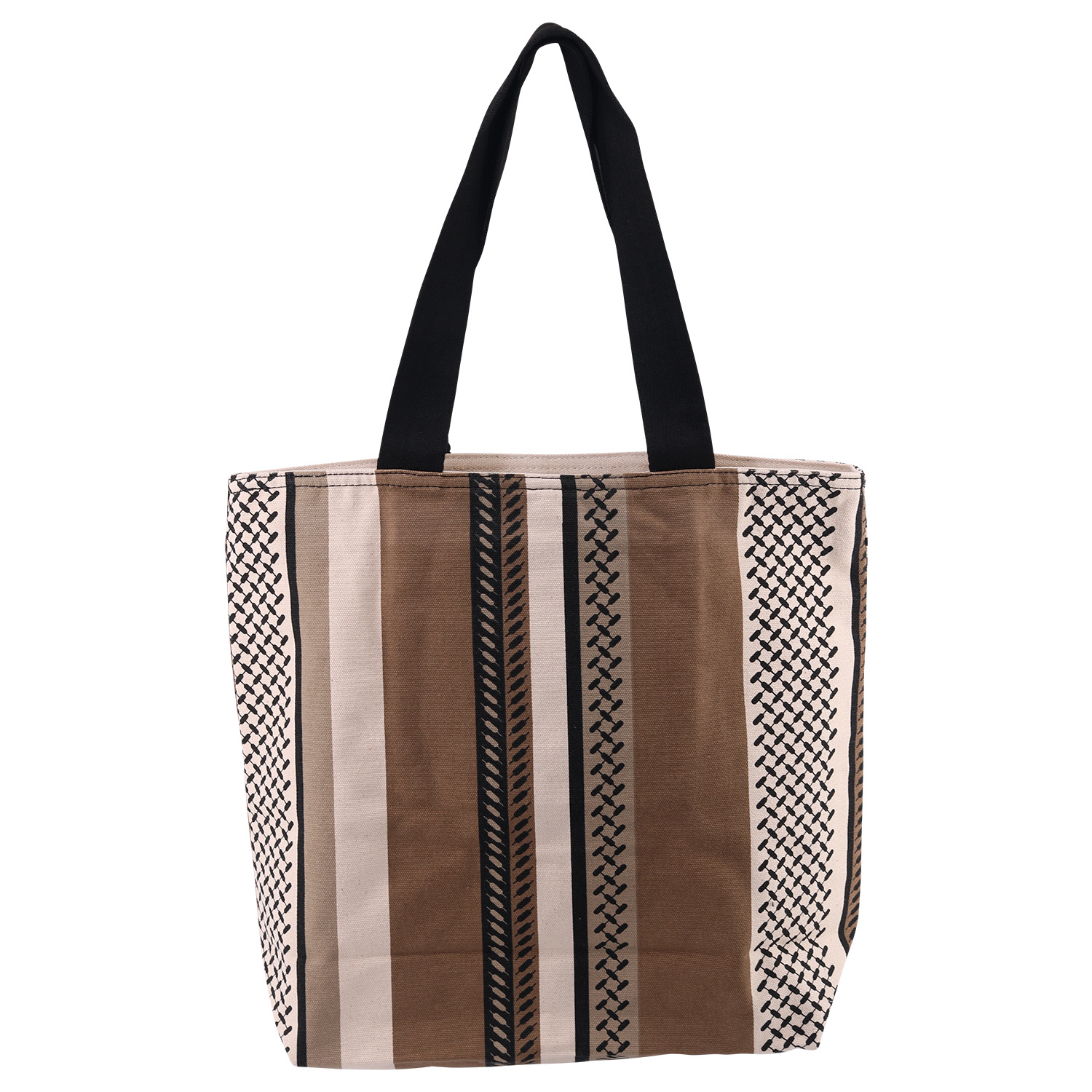 Lala Berlin Tote Carmela Colored Kufiya Hessian Dune