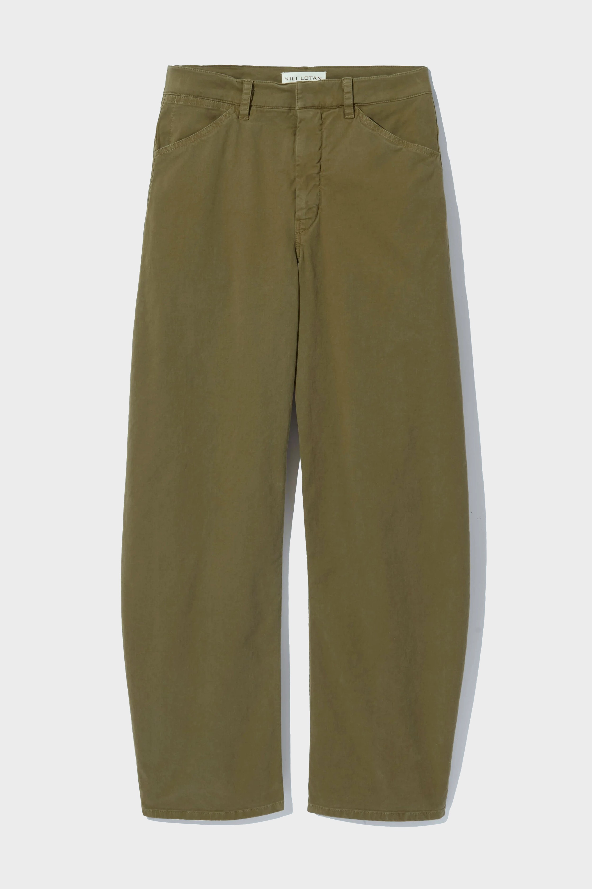 NILI LOTAN Tribeca Pant in Military Green NILI LOTAN Tribeca Pant in Military Green