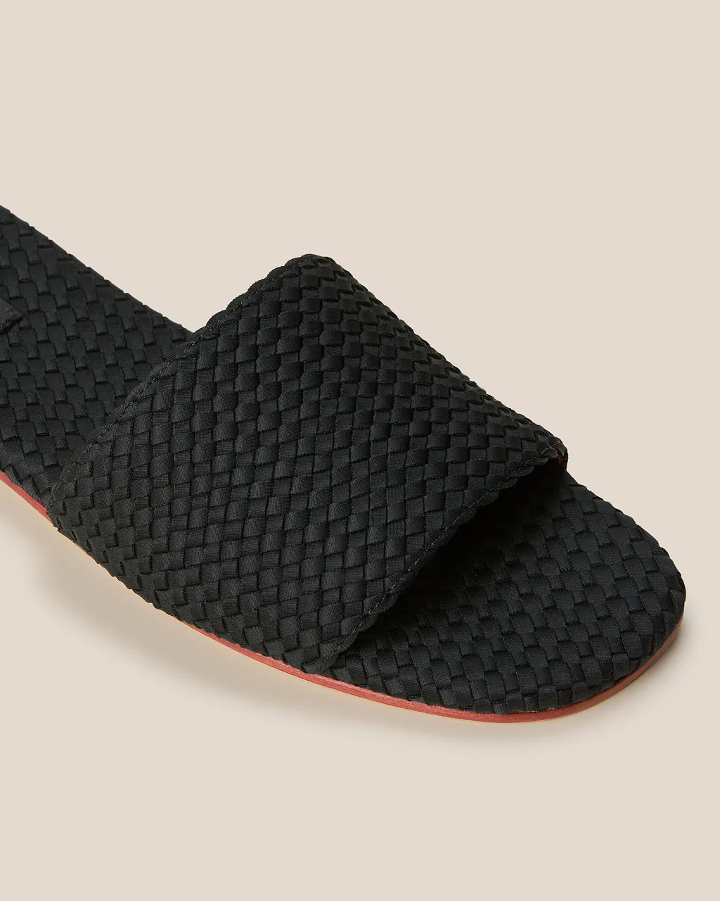 NAGHEDI Handwoven St.Barths Slide in Black