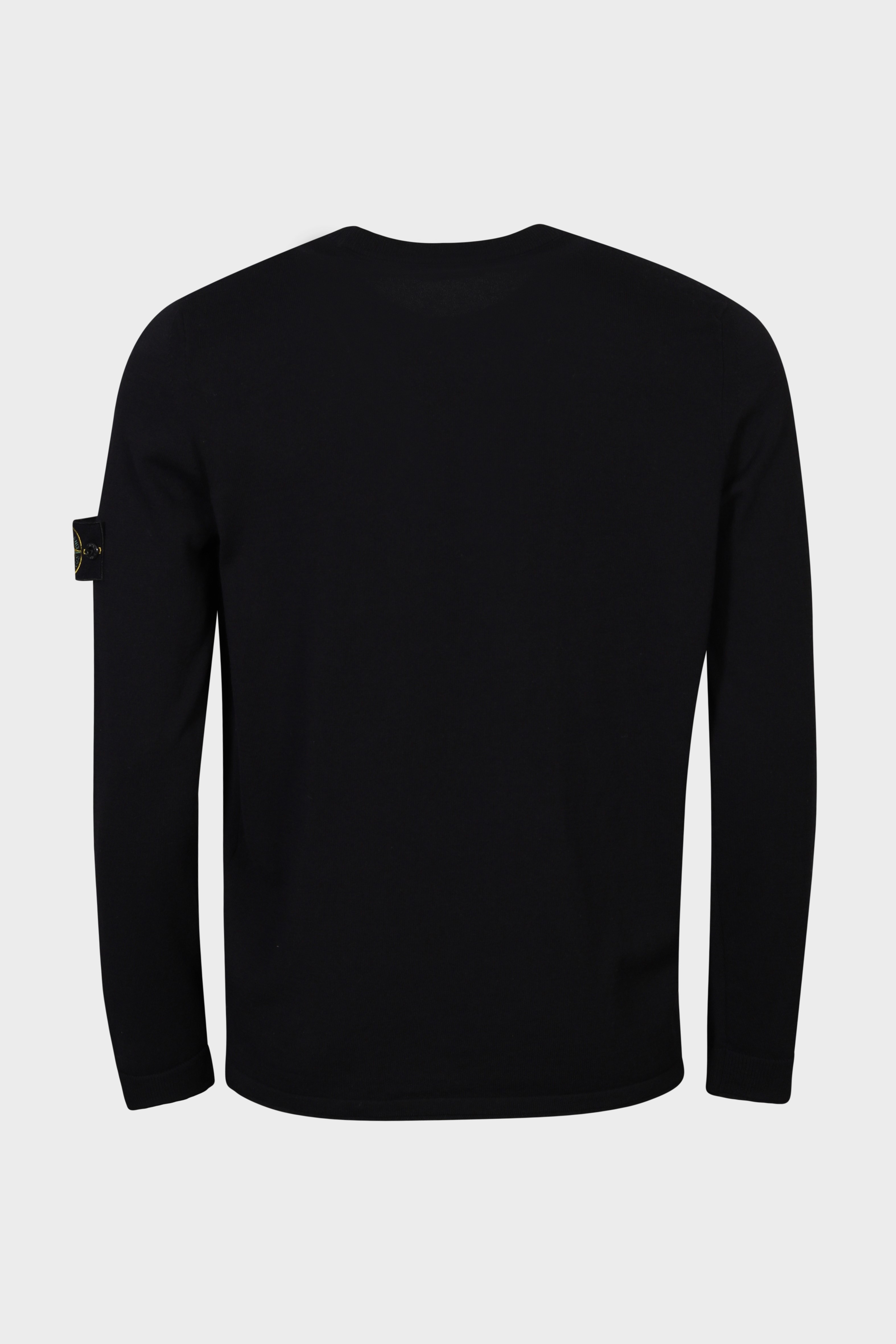 STONE ISLAND Cotton Knit Pullover in Black