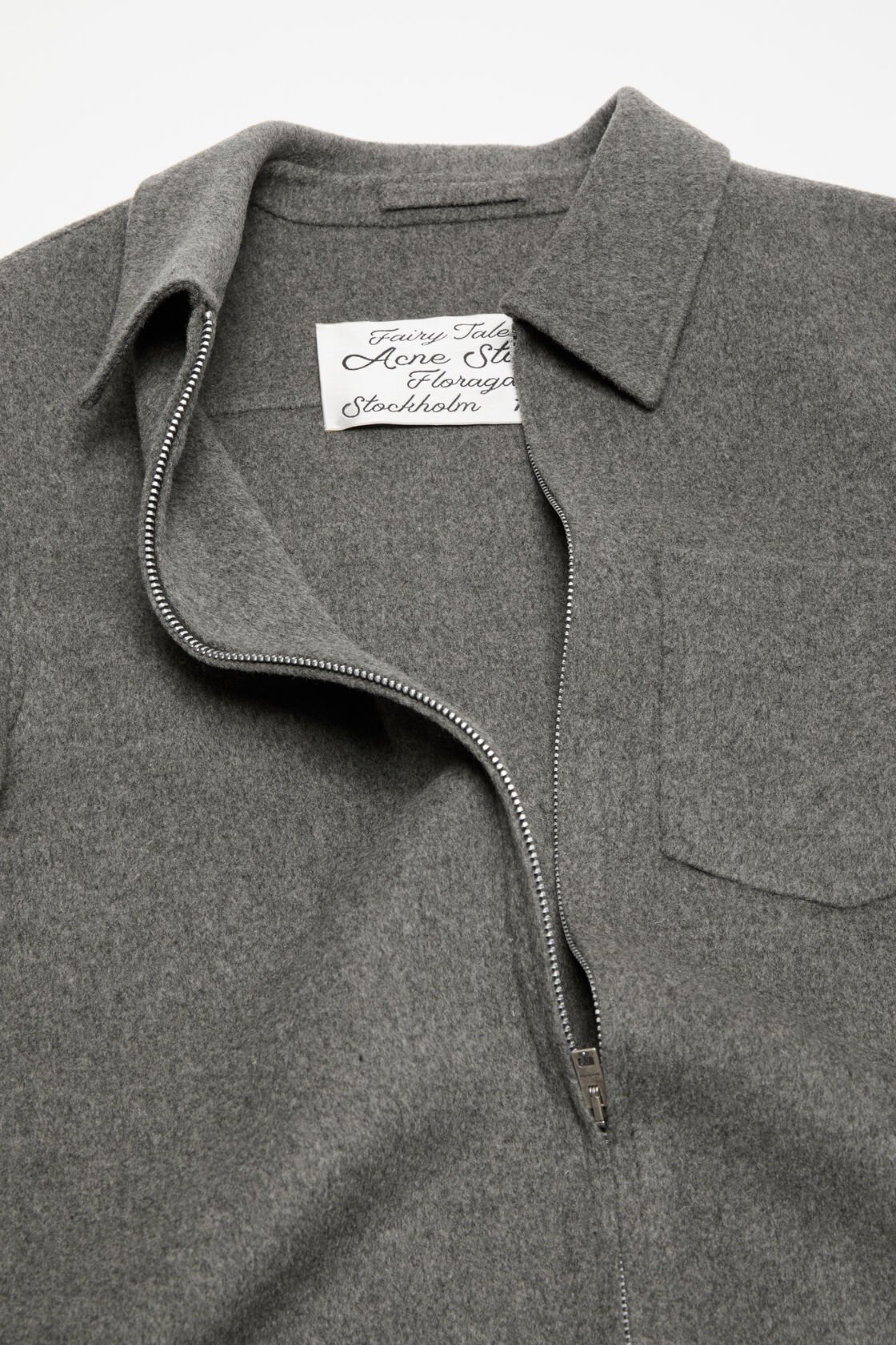 ACNE STUDIOS Wool Jacket in Vintage Grey Melange