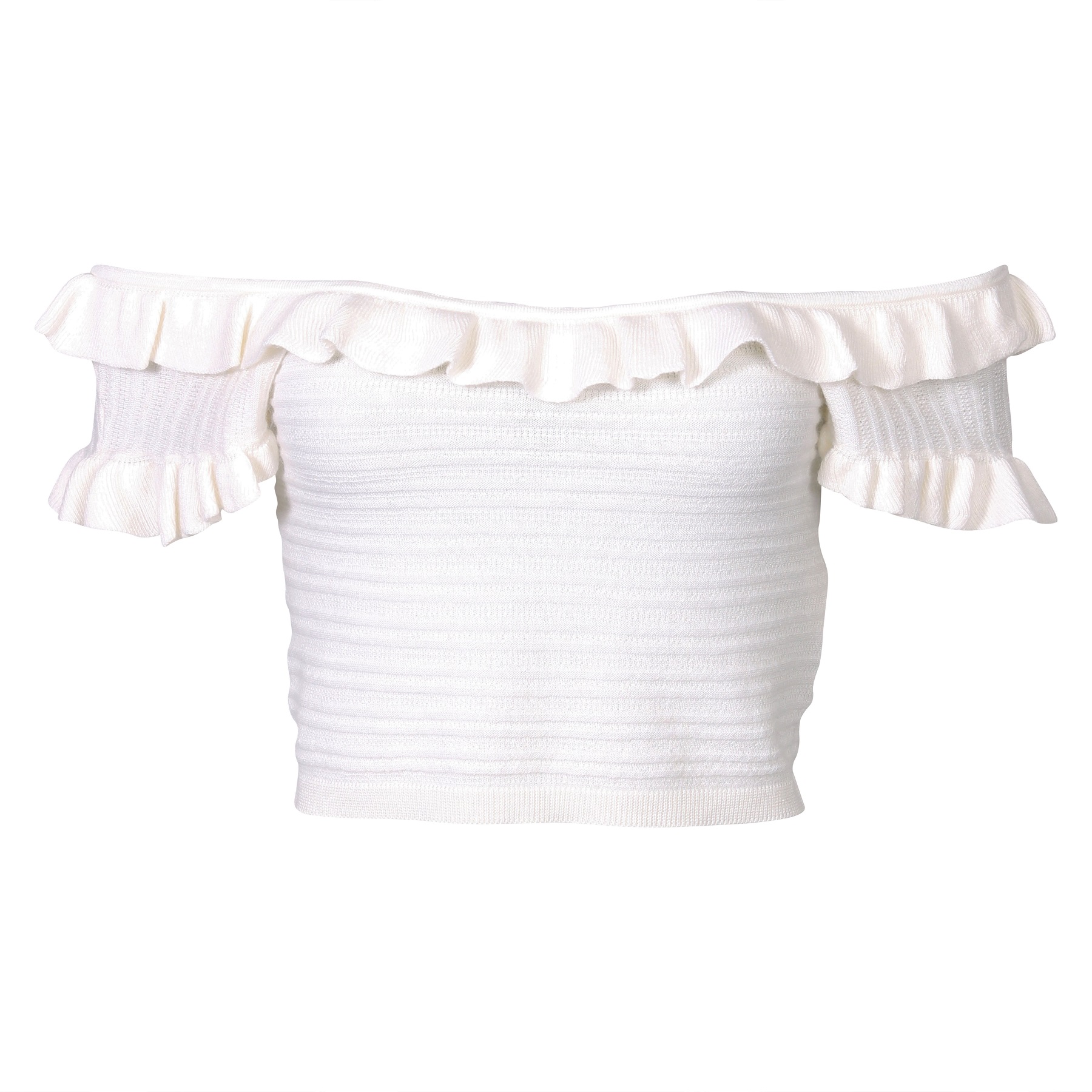 FLONA Cashmere Top in Off White M