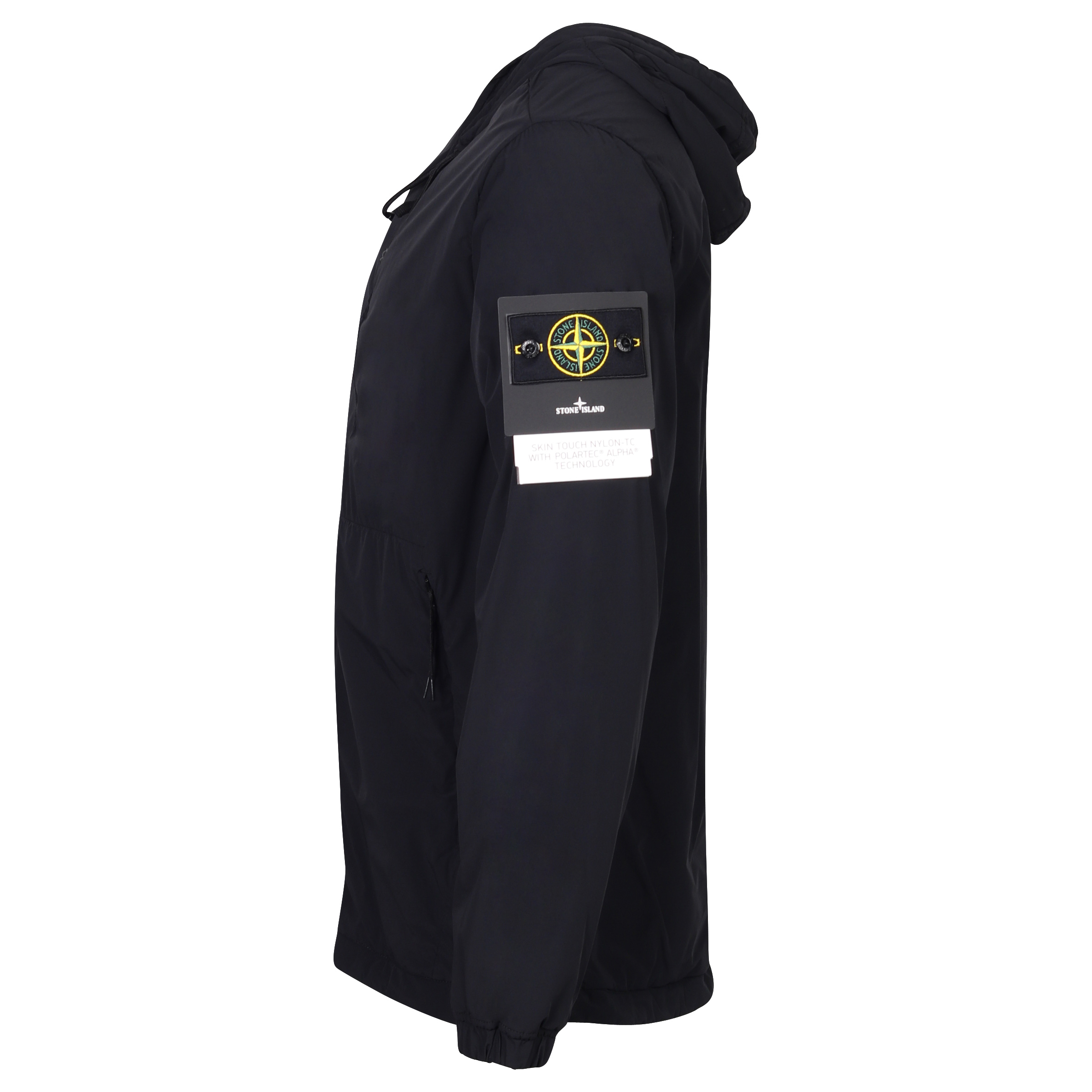 Stone Island Hooded Skin Touch Nylon Jacket Black