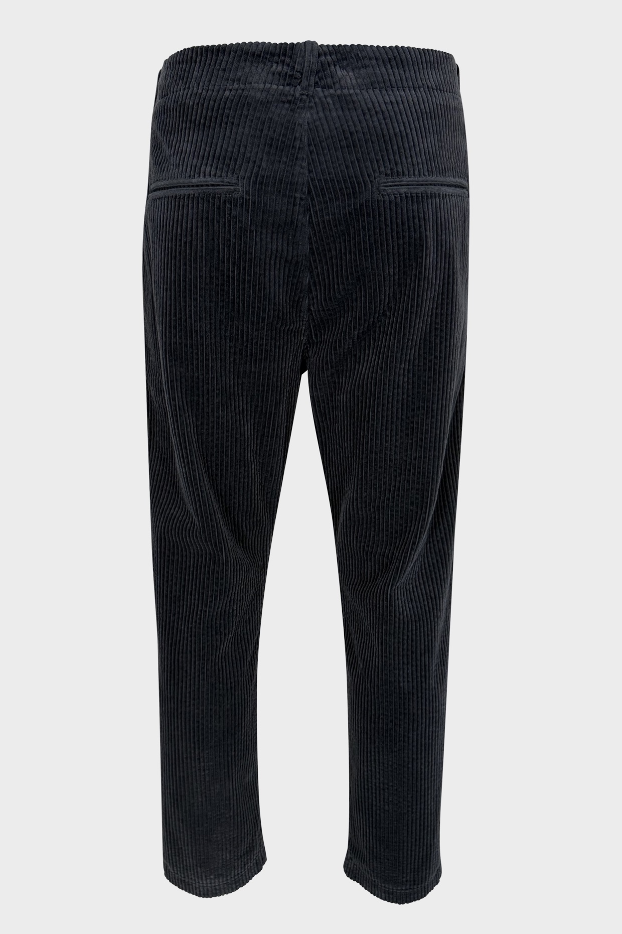 HANNES ROETHER Corduroy Pant in Dark Grey HANNES ROETHER Corduroy Pant in Dark Grey