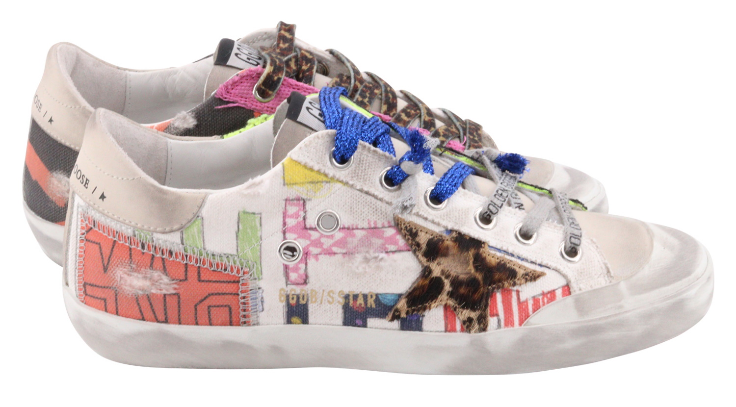 Golden Goose Sneaker Superstar Multicolor Beige/Leo Star