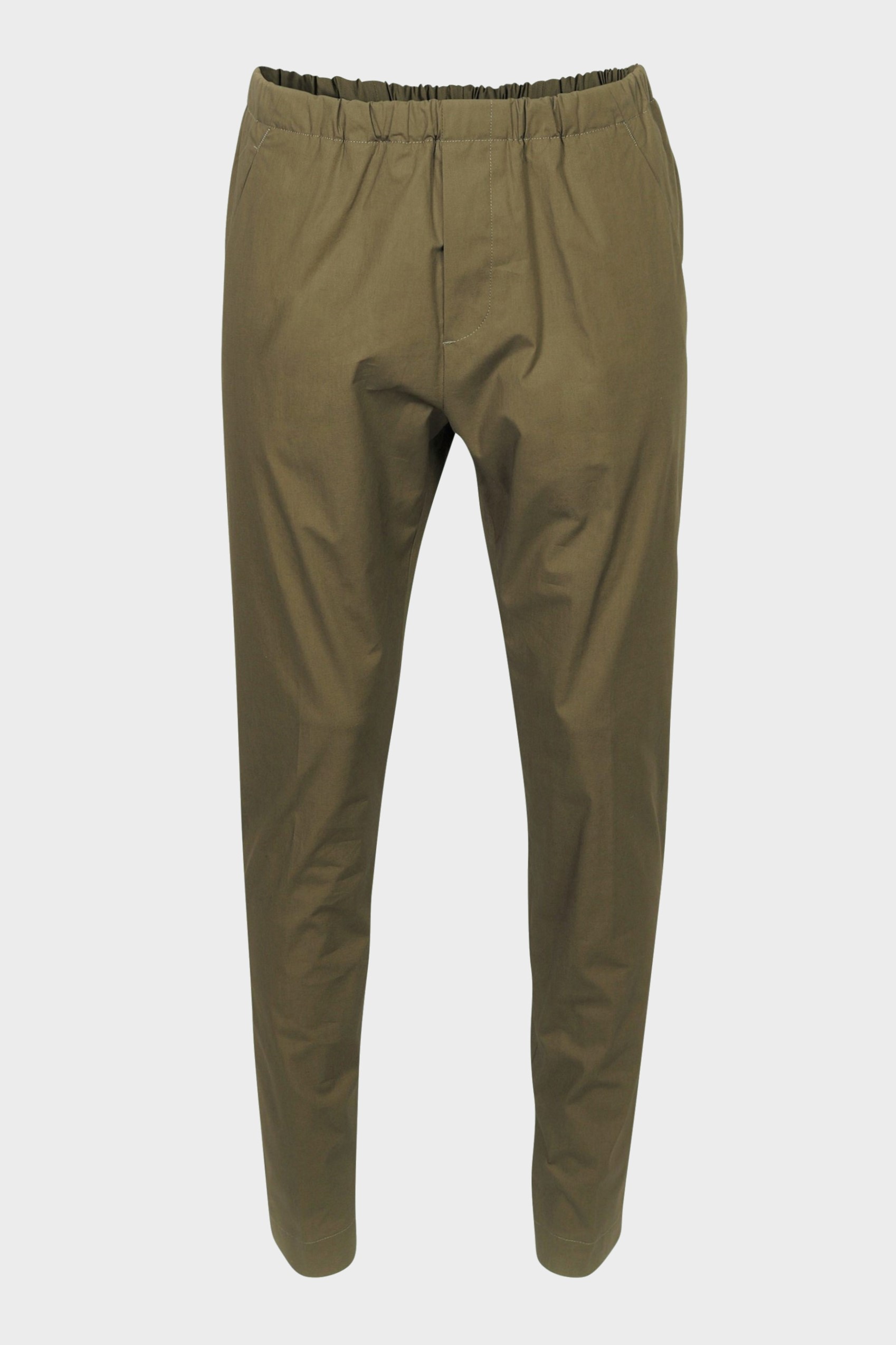 NINE:INTHE:MORNING Mirko Cotton Stretch Pant Olive