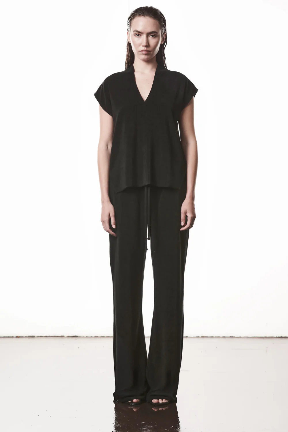 THOM KROM Terry Sweatpant in Black