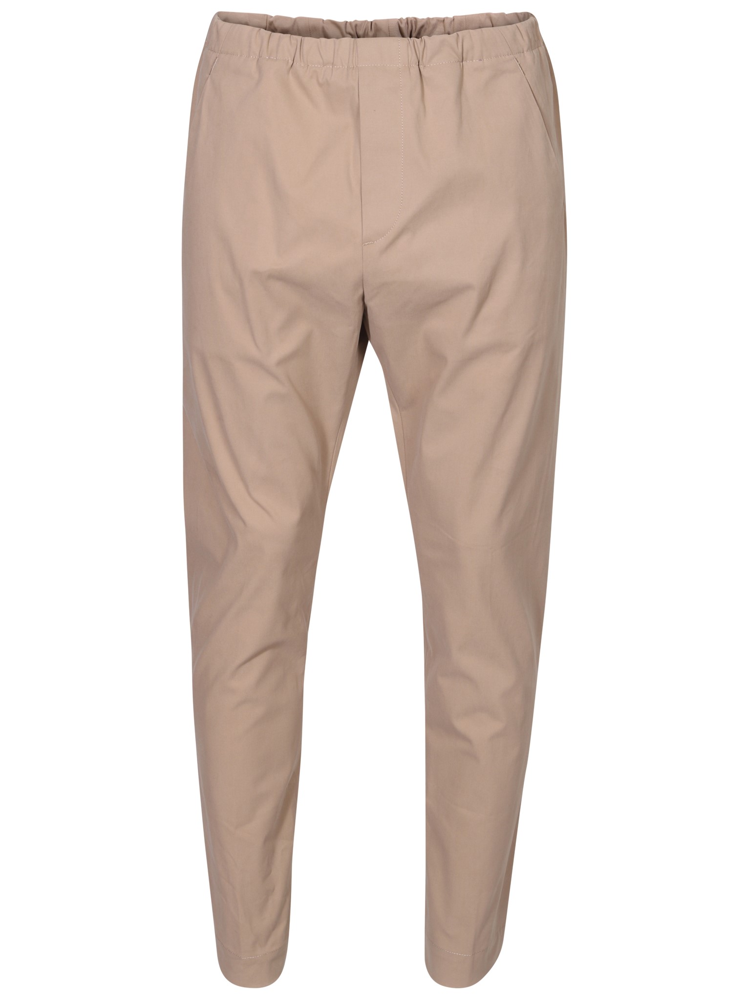 NINE:INTHE:MORNING Mirco Carrot Cotton Stretch Pant in Beige 48