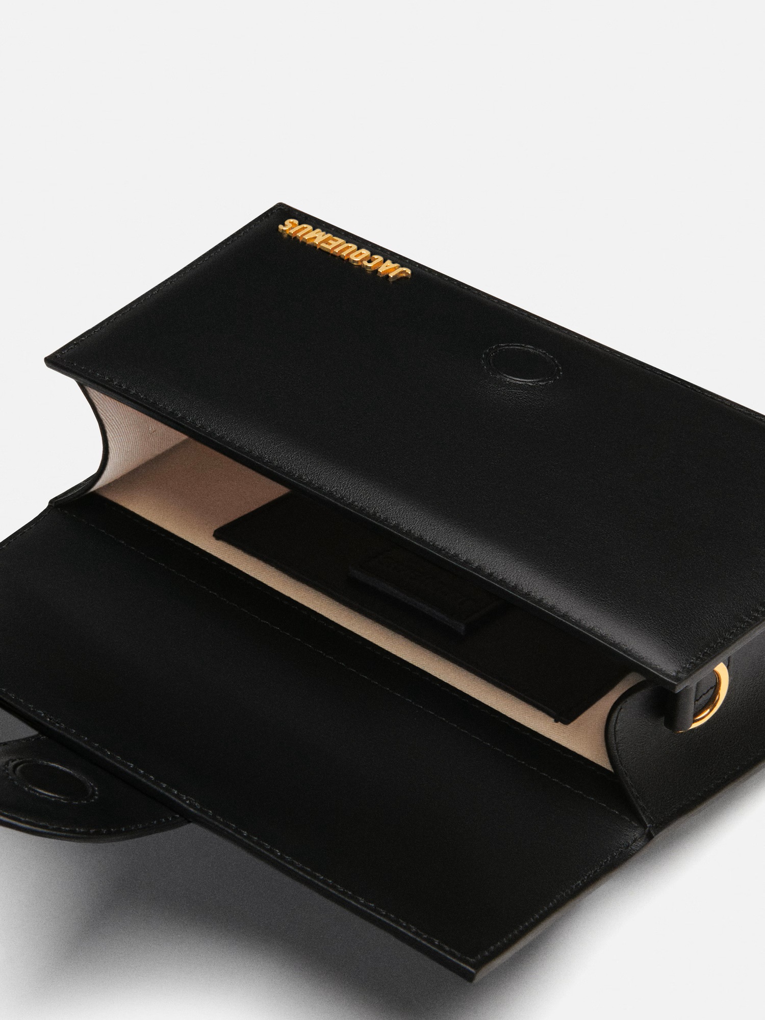 JACQUEMUS The Big Bambino in Black/Gold