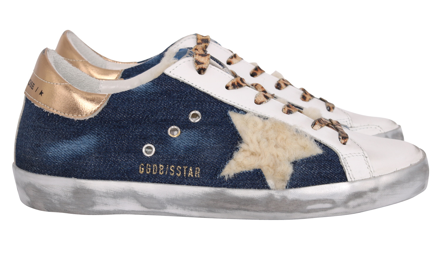 Golden Goose Sneaker Superstar Denim/Shearling Star