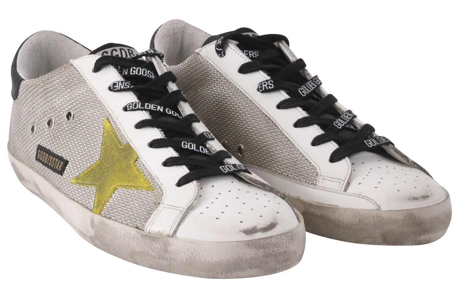 Golden Goose Sneaker Superstar Mesh Yellow Suede Star