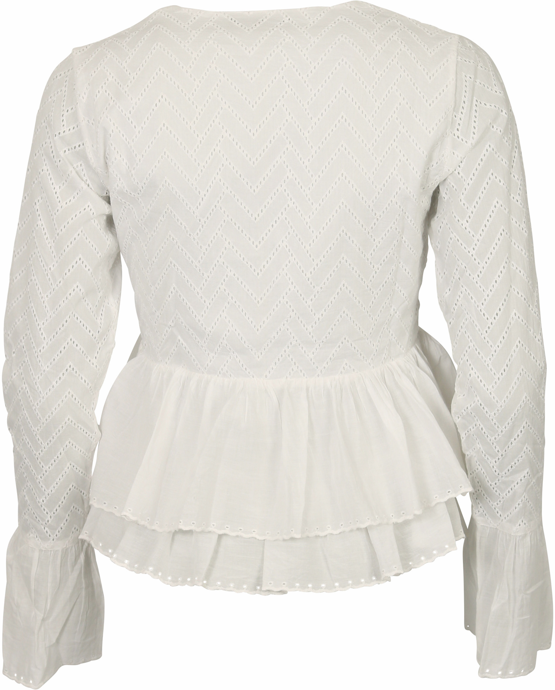 Nikkie Ruffle Top Off White