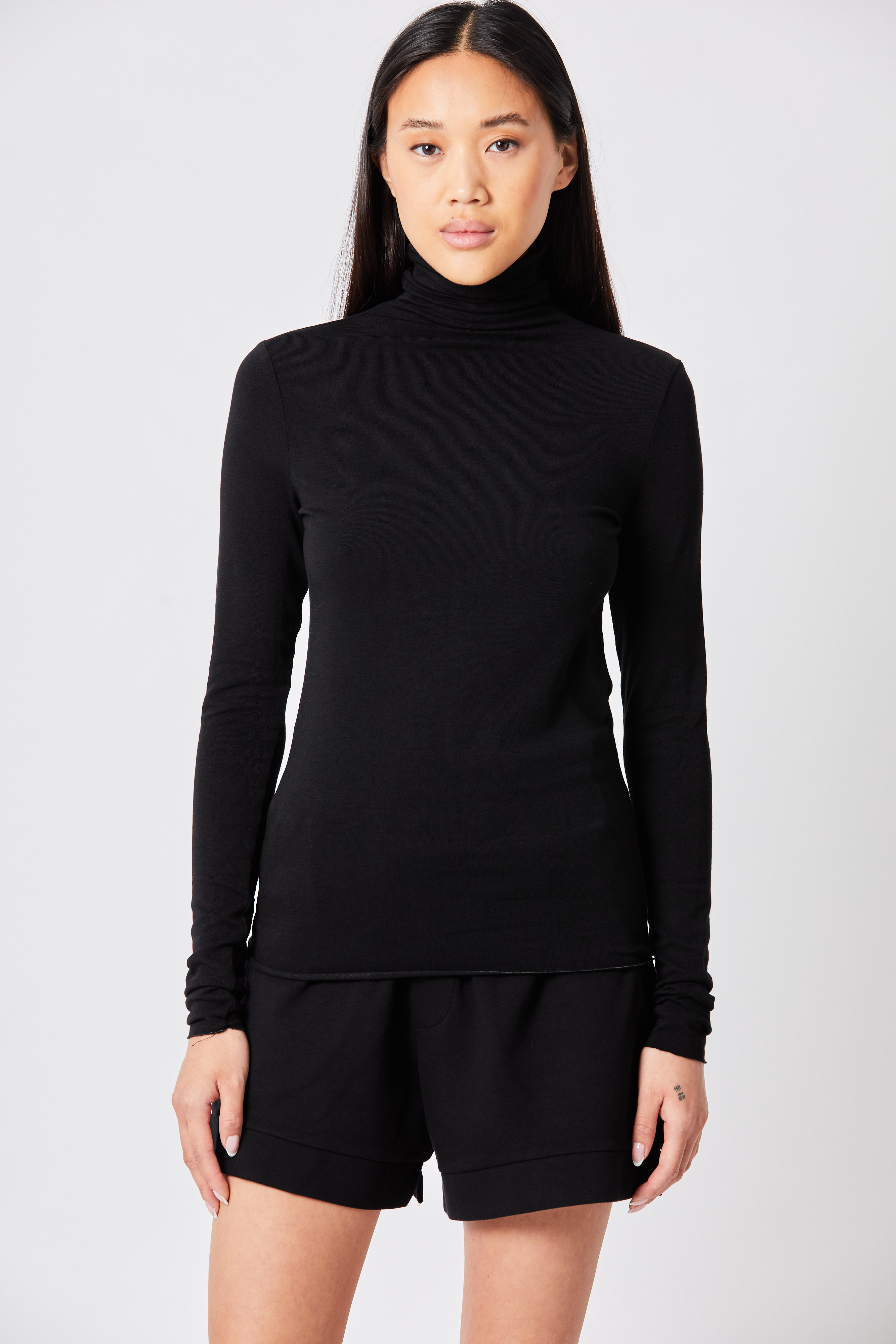 Thom Krom Turtleneck Longsleeve in Black