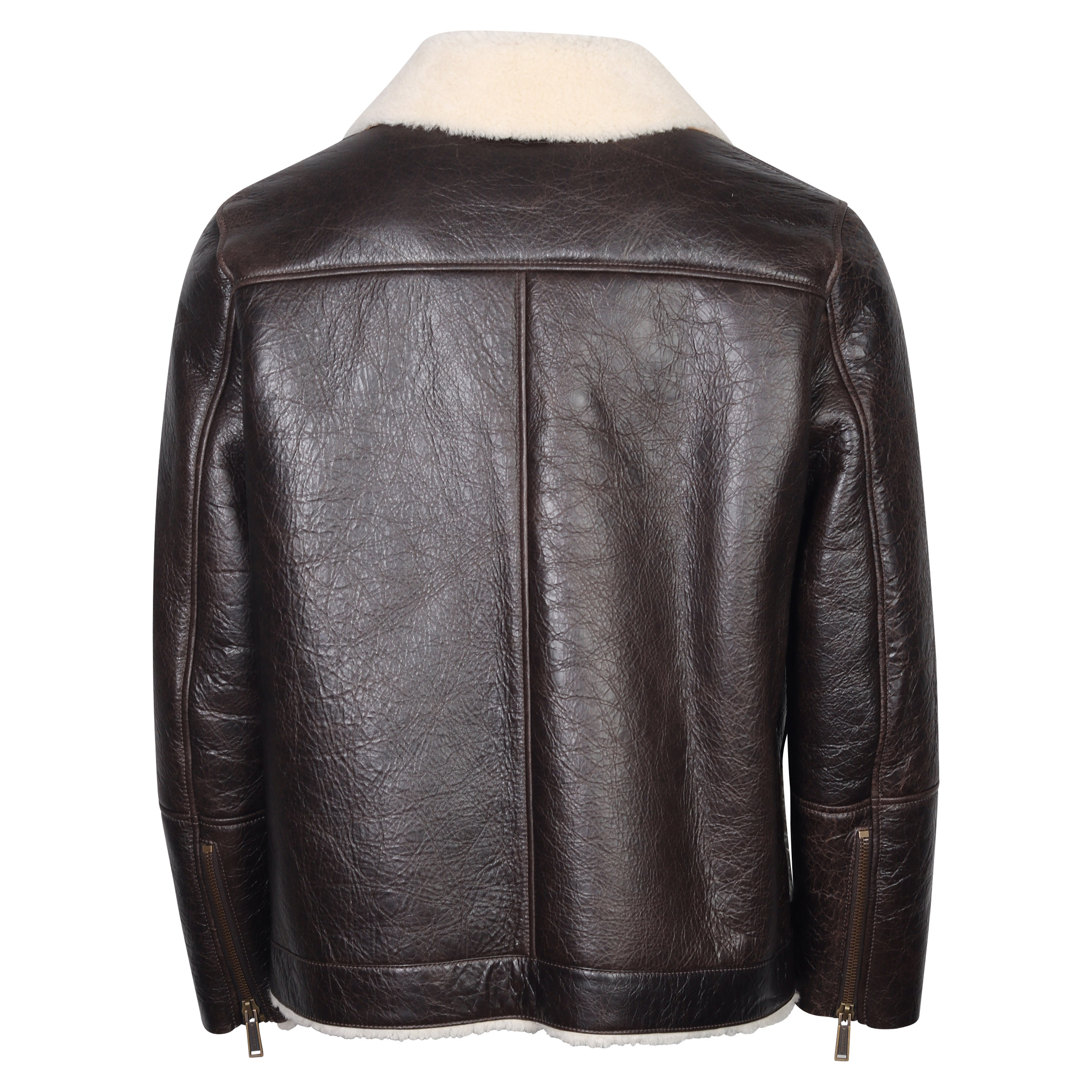 Dsquared Lamp Leatherjacket Brown