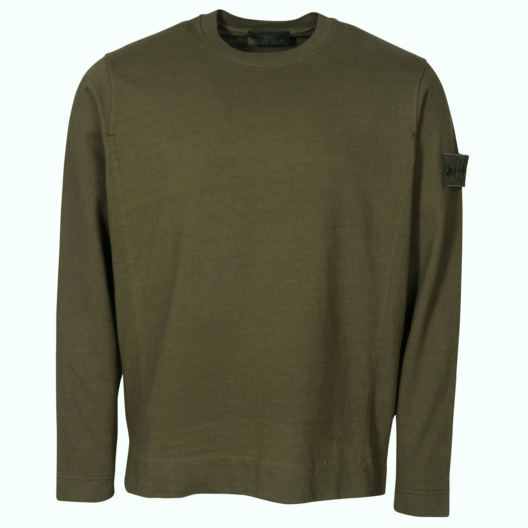 STONE ISLAND Ghost Light Sweatshirt in Military Green M