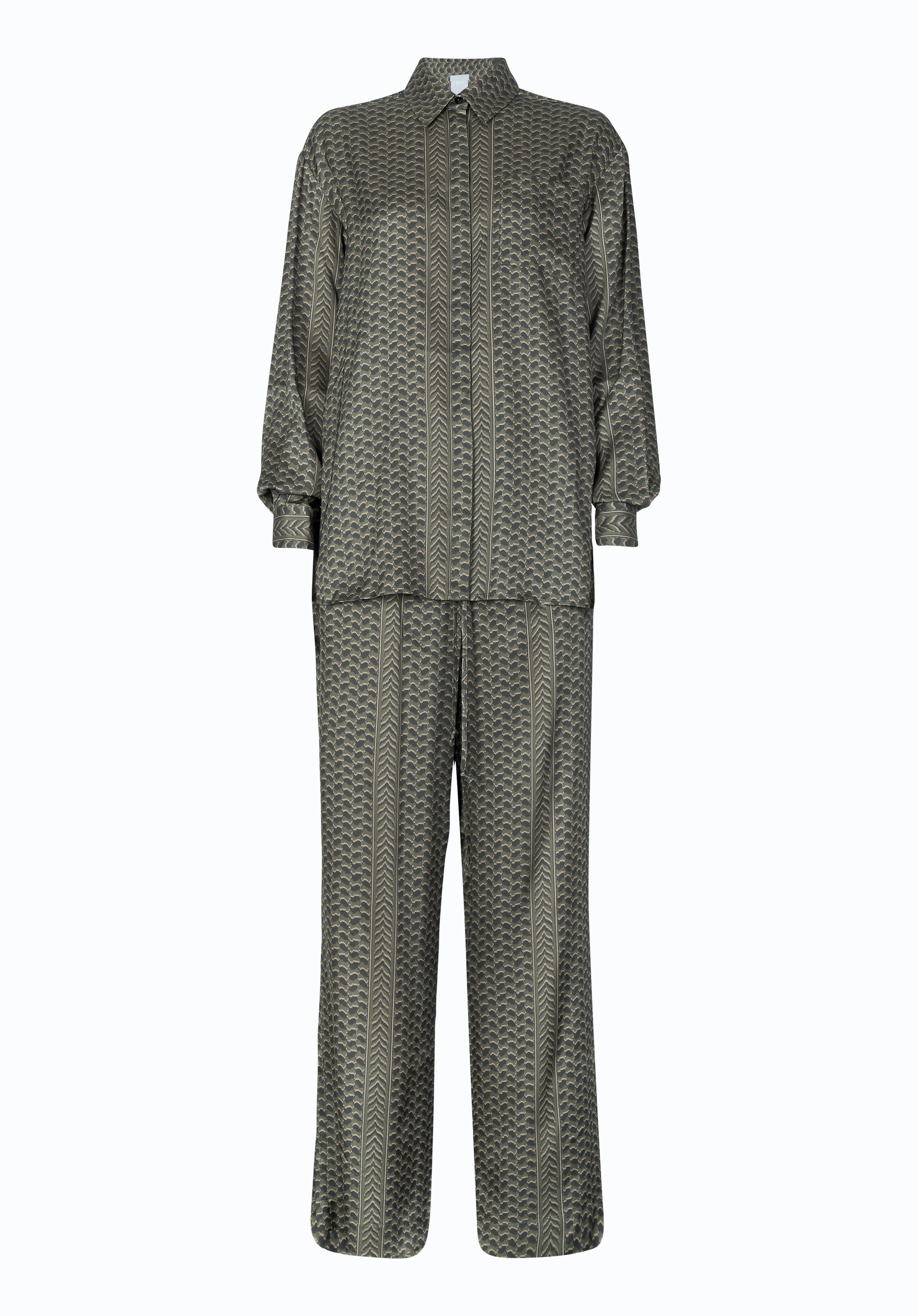 Lala Berlin Pyjama Set Frida Heritage Olive