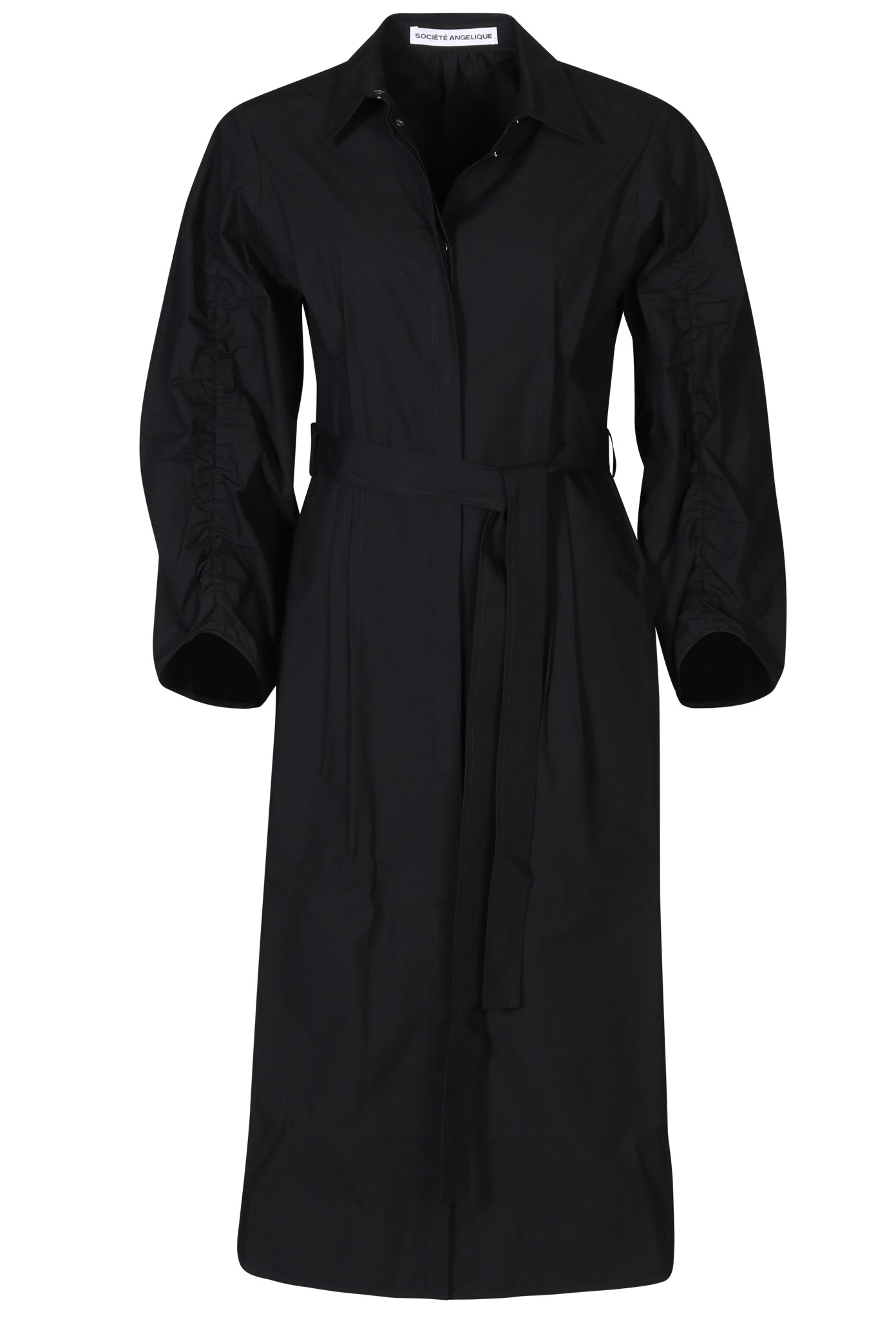 SOCIÉTÉ ANGELIQUE Ana Cotton Dress in Black 36