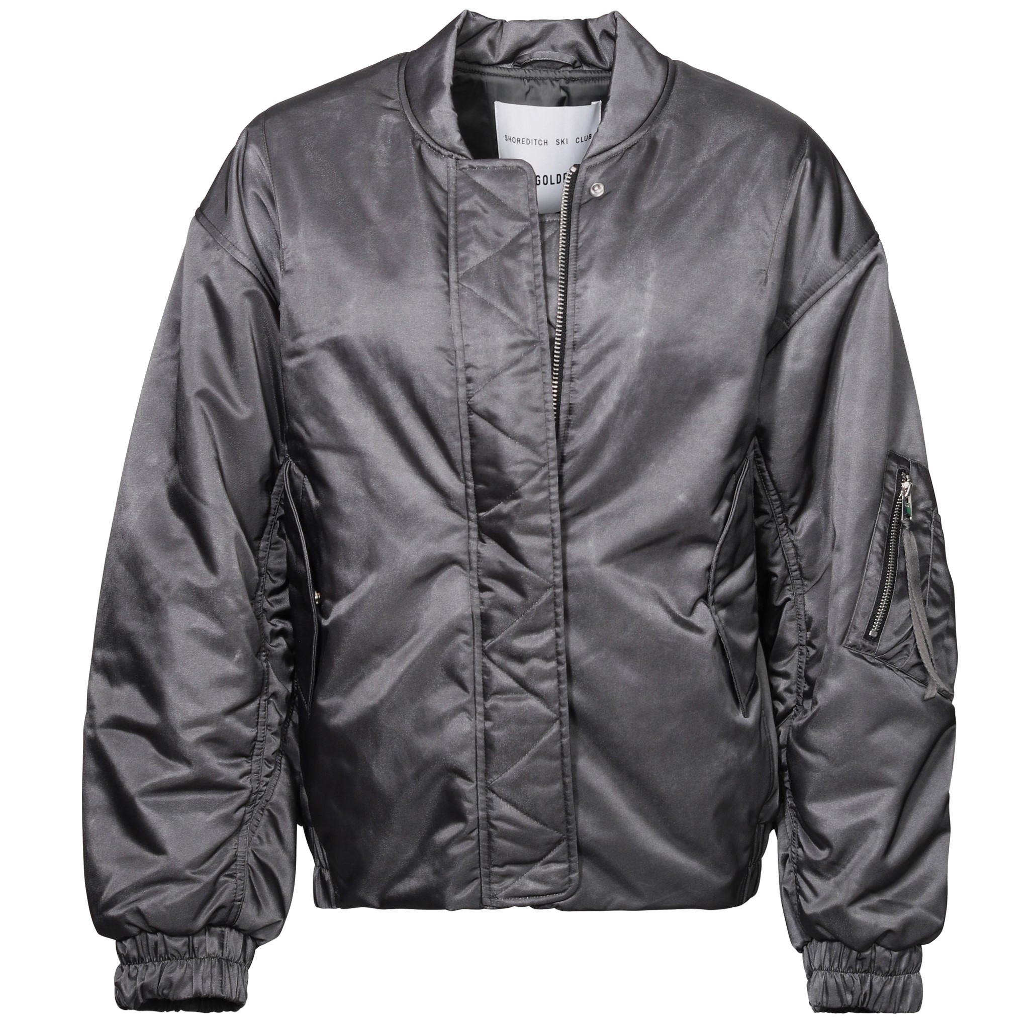 AGOLDE Nisa Bomber Jacket in Slategrey XS