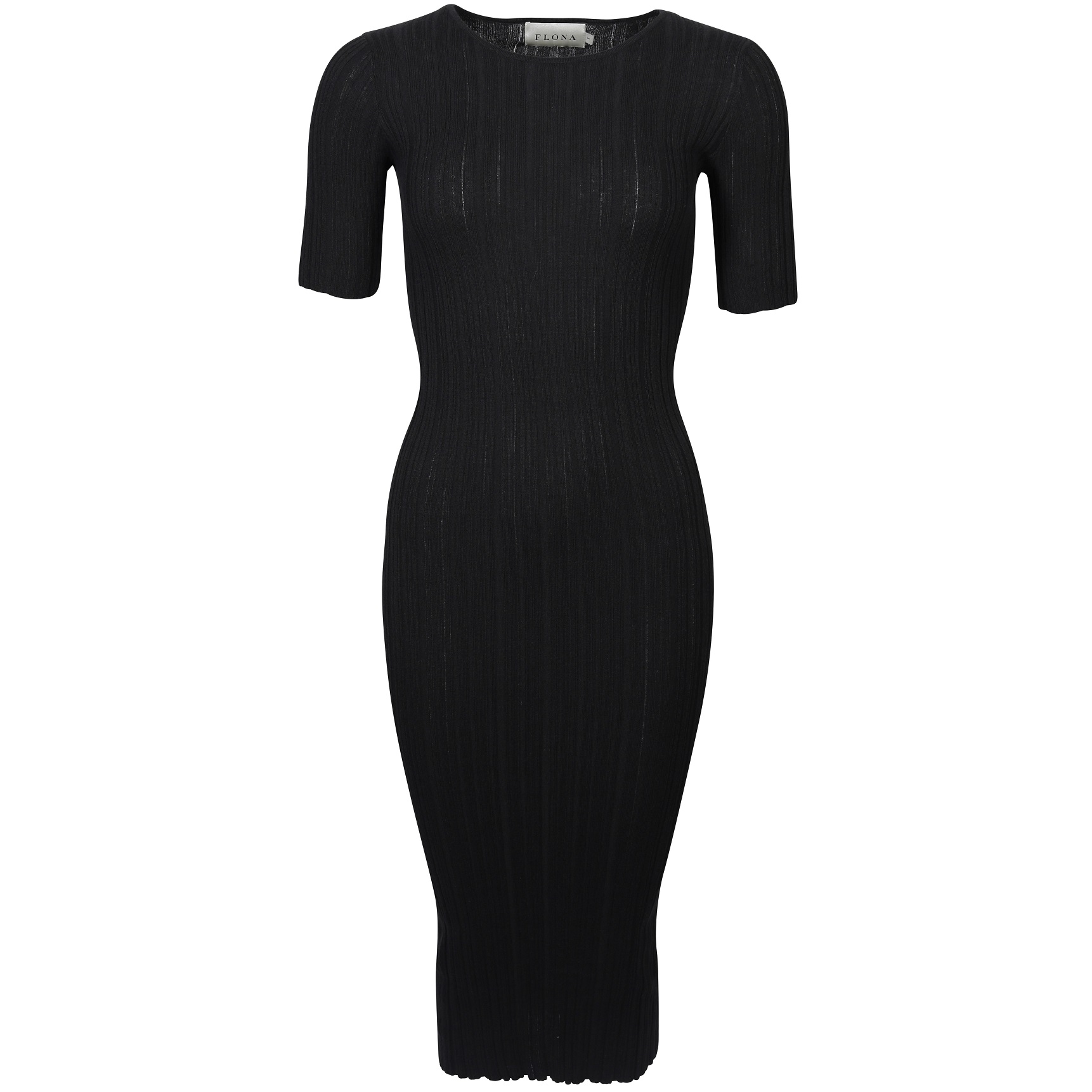 FLONA Knit Dress in Black