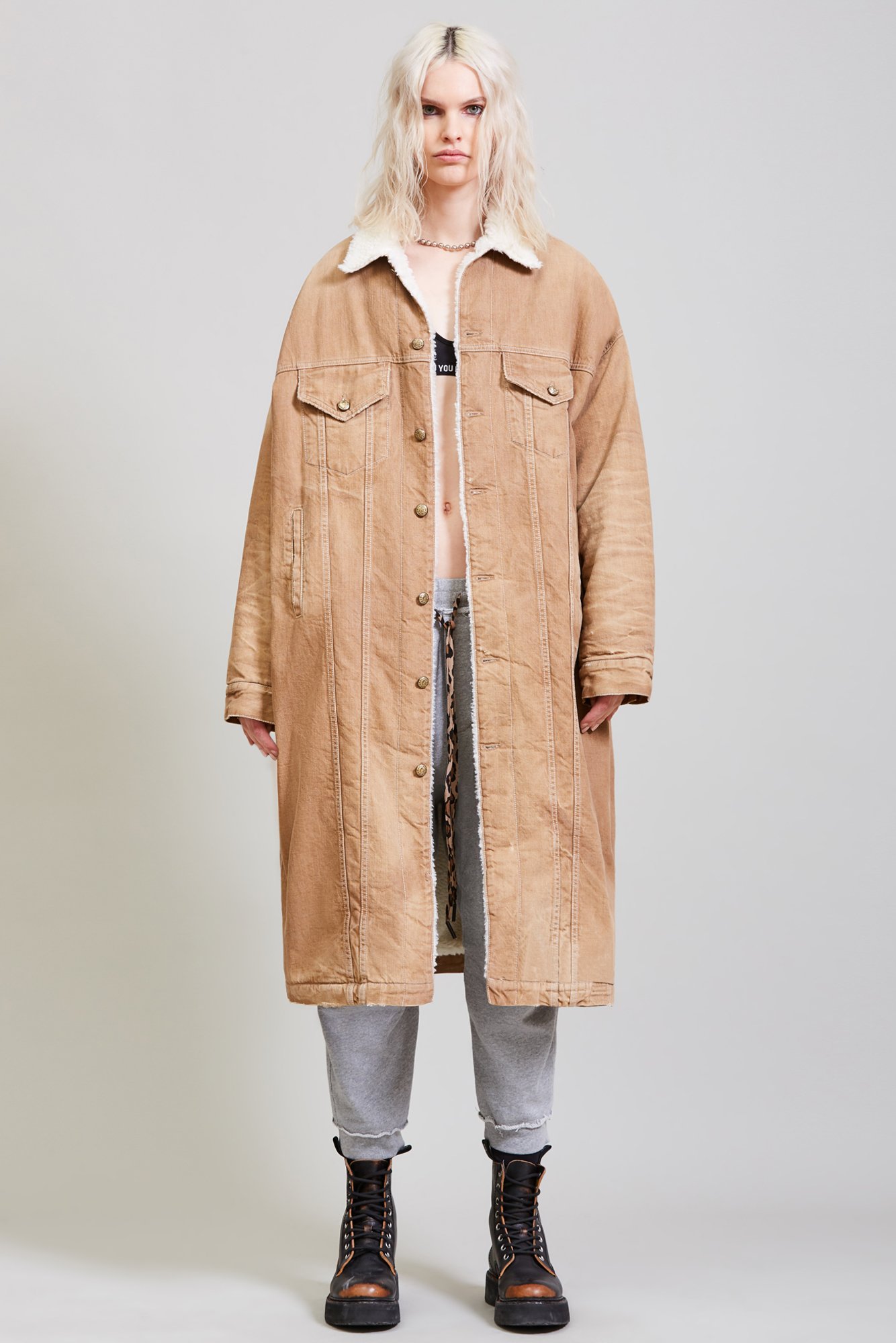 R13 Lyle Trucker Camel