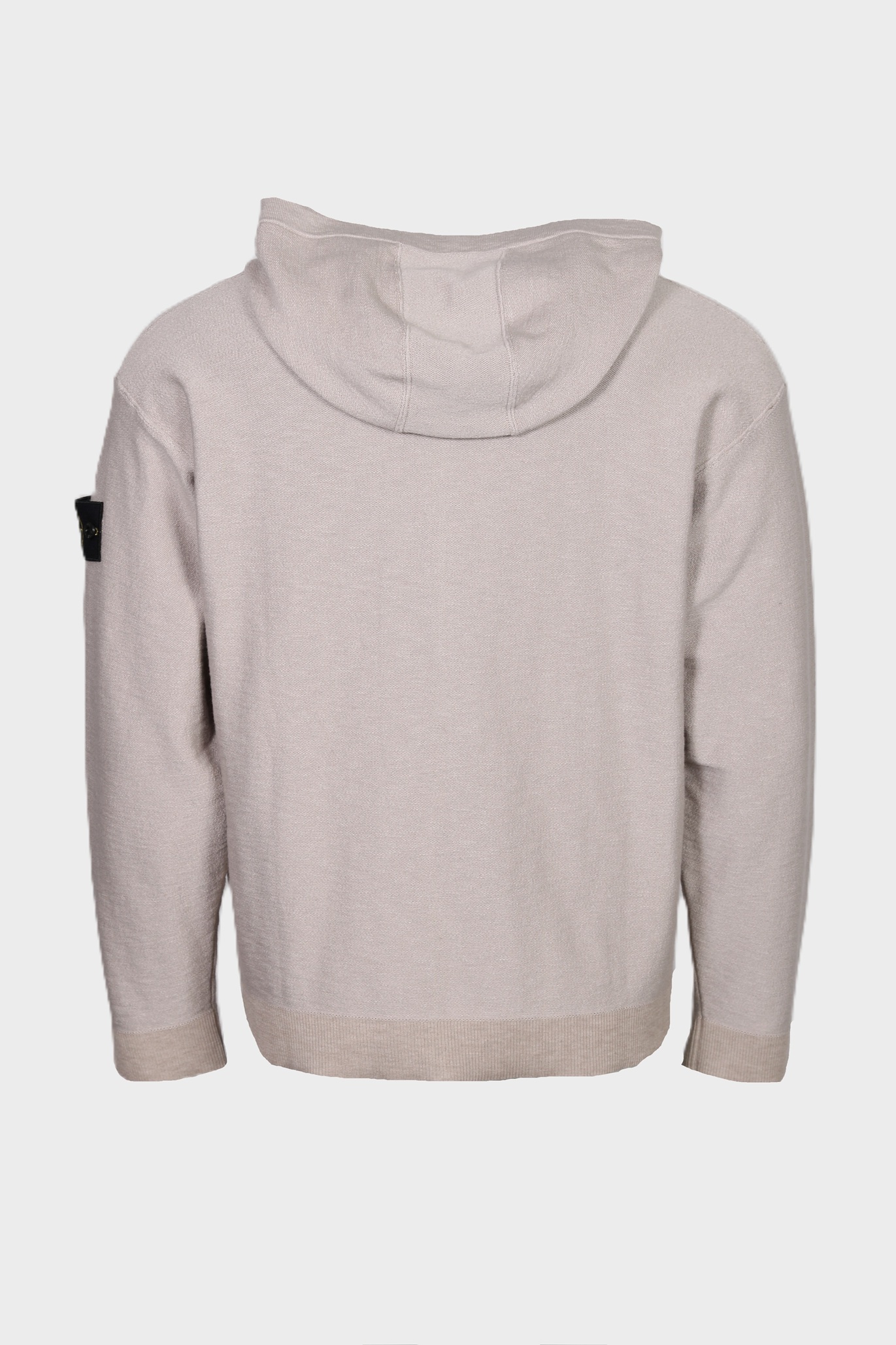 STONE ISLAND Summer Knit Zip Hoodie in Beige