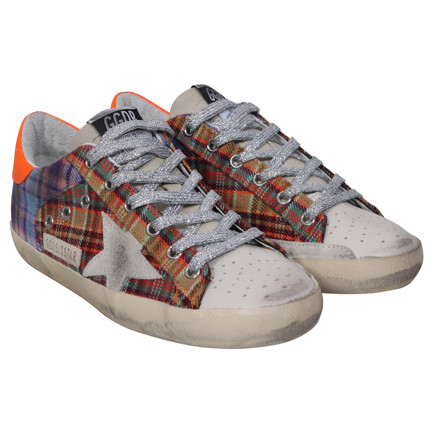 Golden Goose Sneaker Superstar Check Jacquard Multicolour