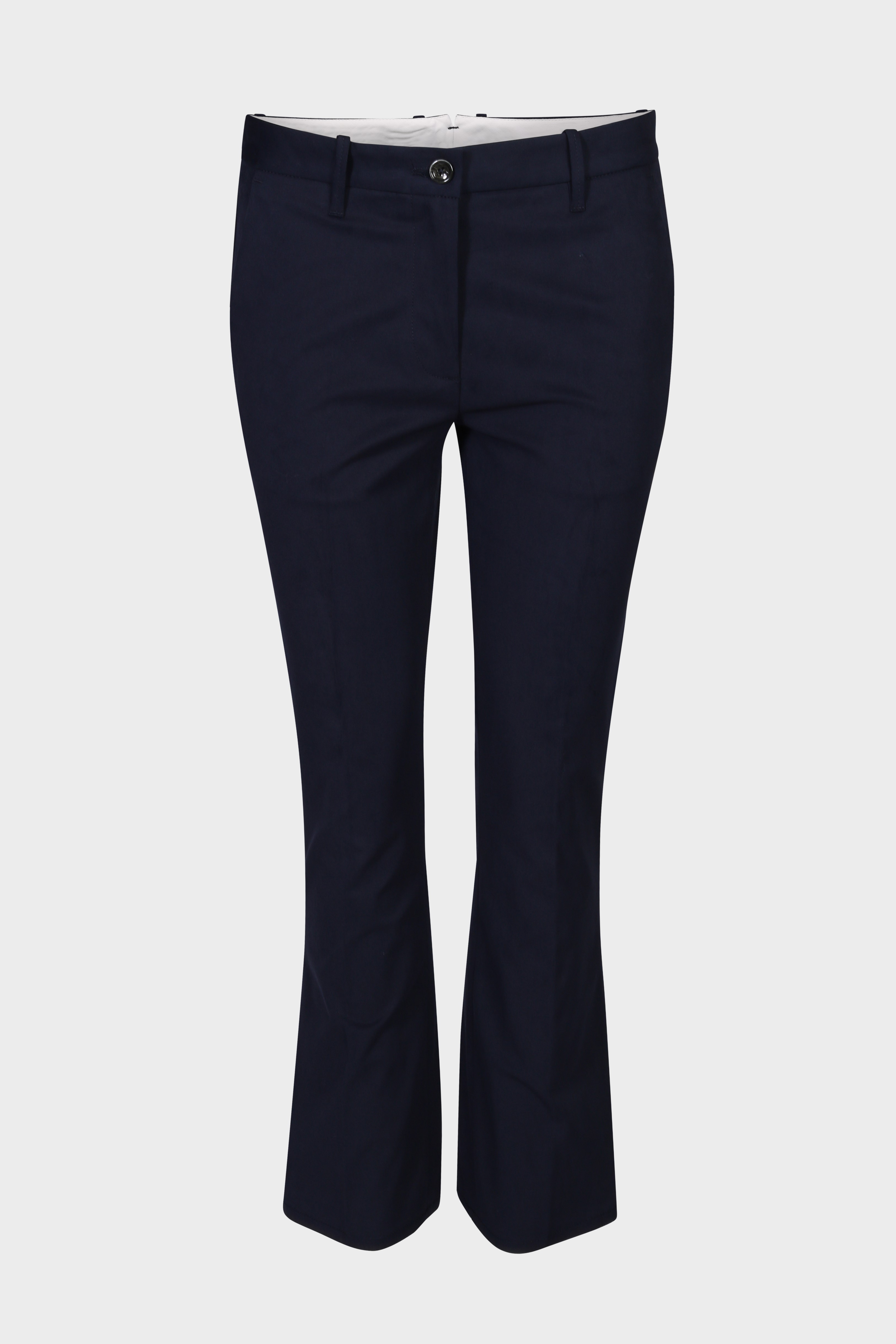 NINE:INTHE:MORNING Rome Trumpet Pant in Blue Navy NINE:INTHE:MORNING Rome Trumpet Pant in Blue Navy